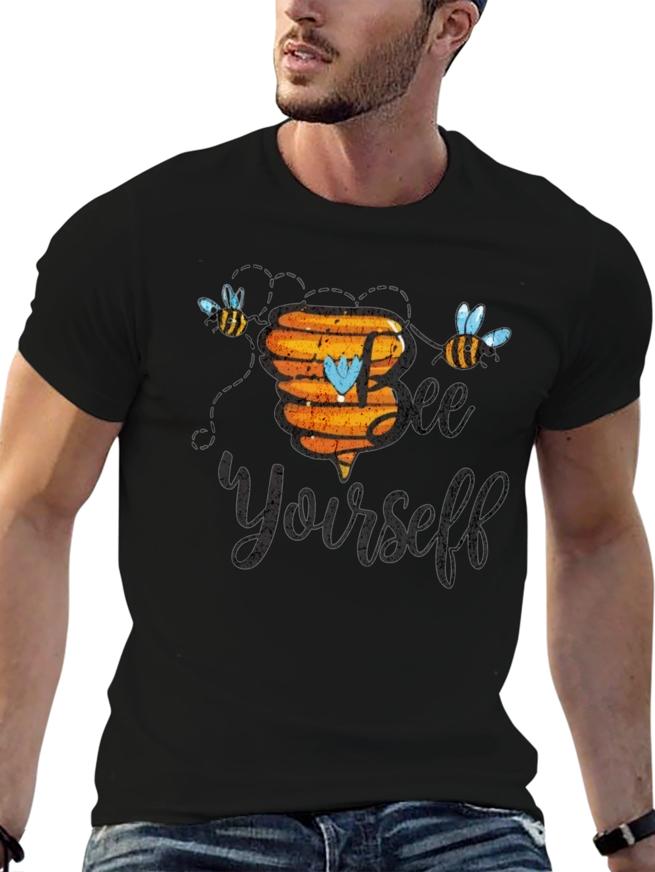 Bee Yourself Black T-Shirt