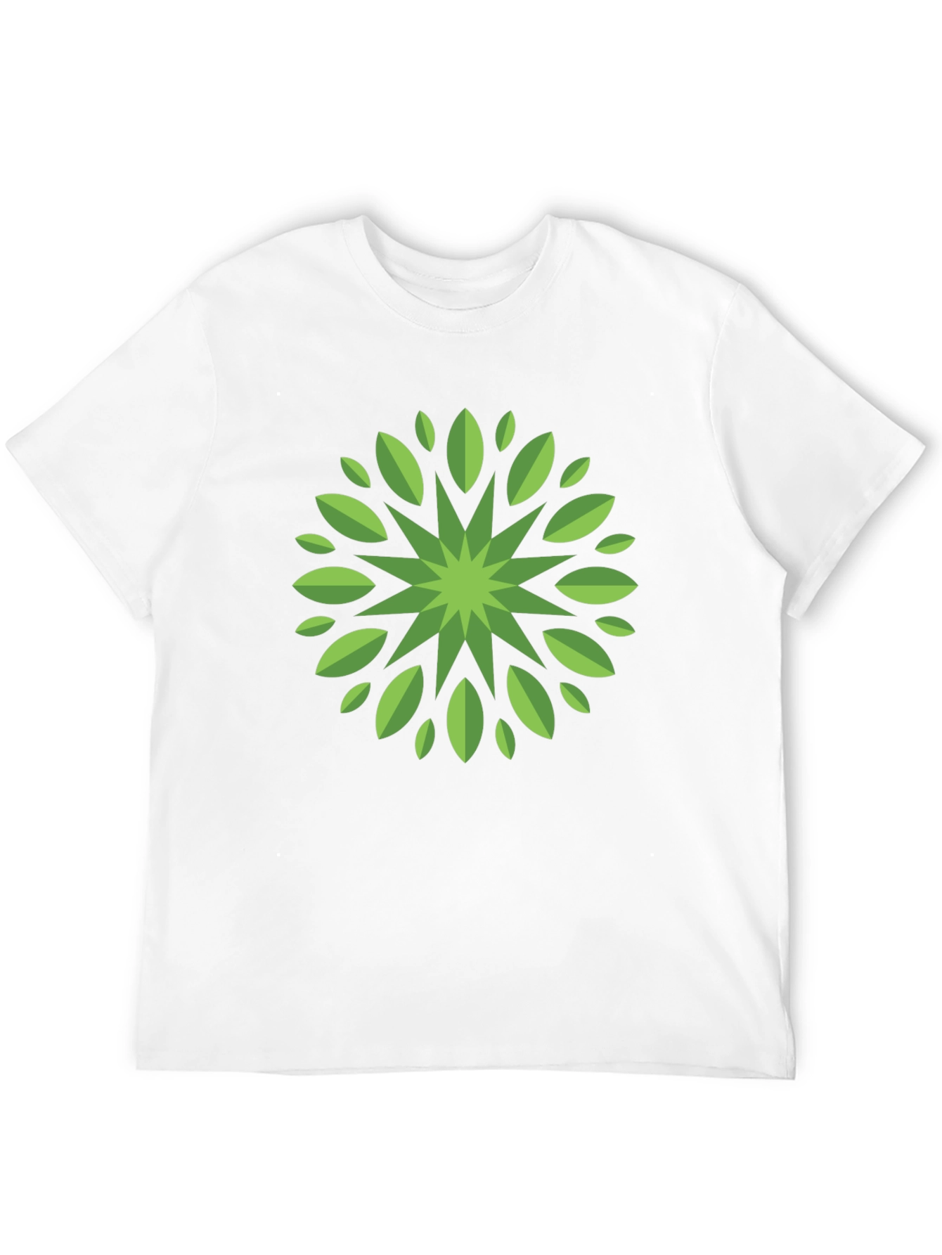Leaf Mandala Graphic Tee - Stylish Black T-Shirt