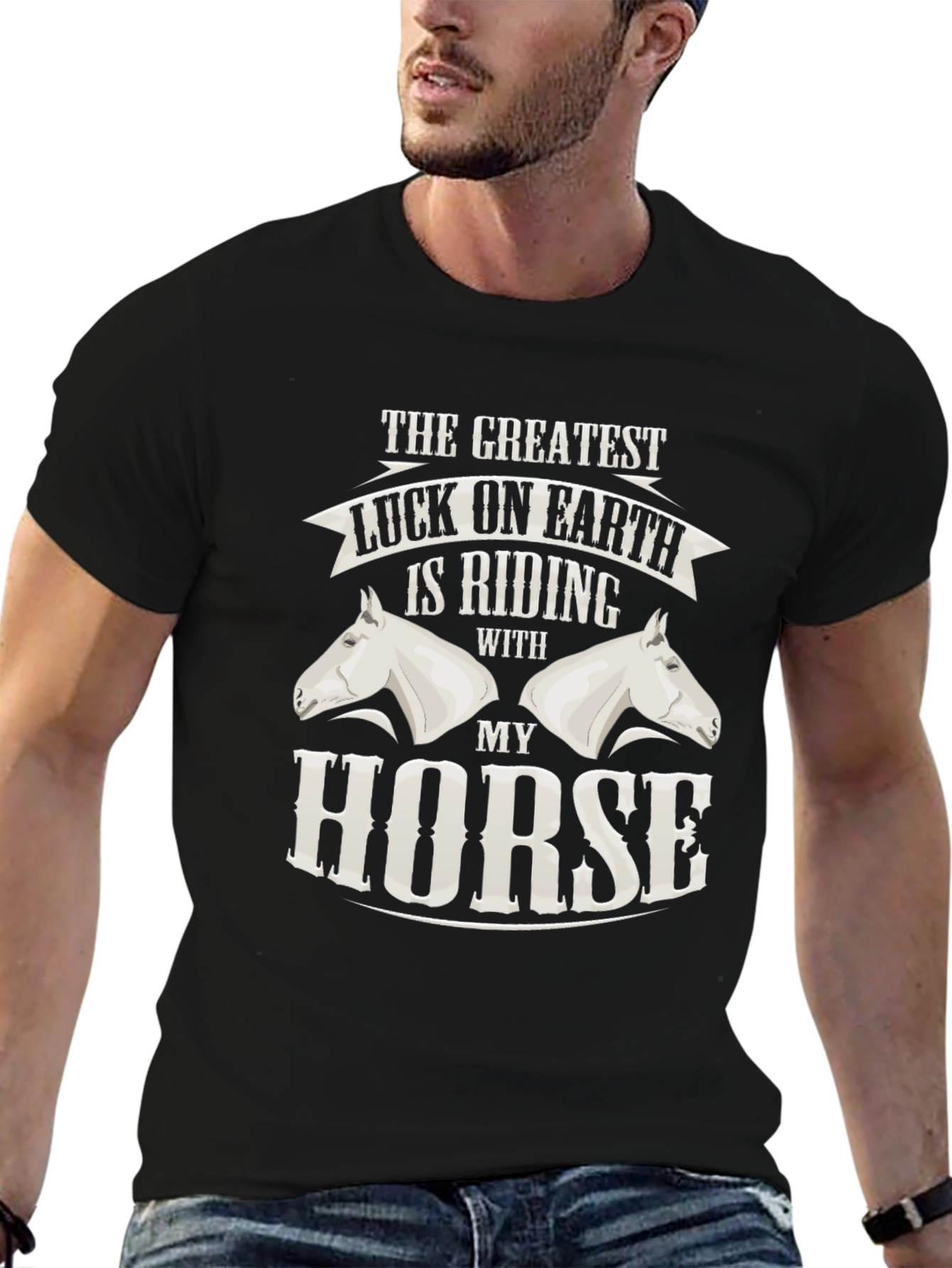 Greatest Luck Horse Riding T-Shirt