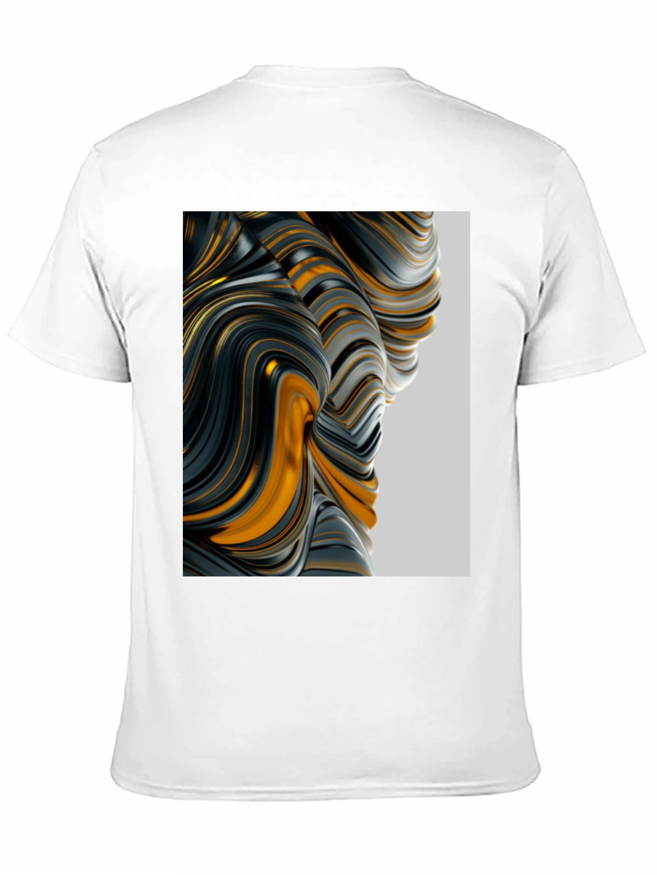 Abstract Swirl Graphic Tee - Modern Art Shirt