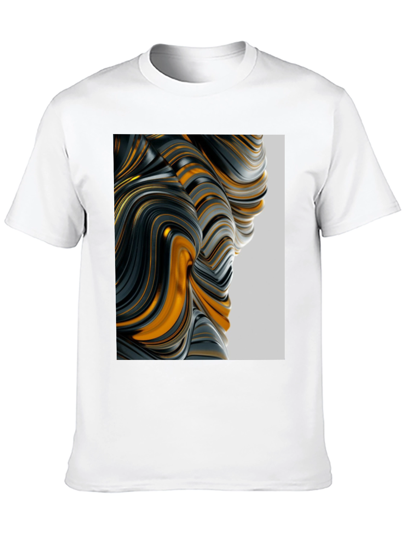 Abstract Swirl Graphic Tee - Modern Art Shirt