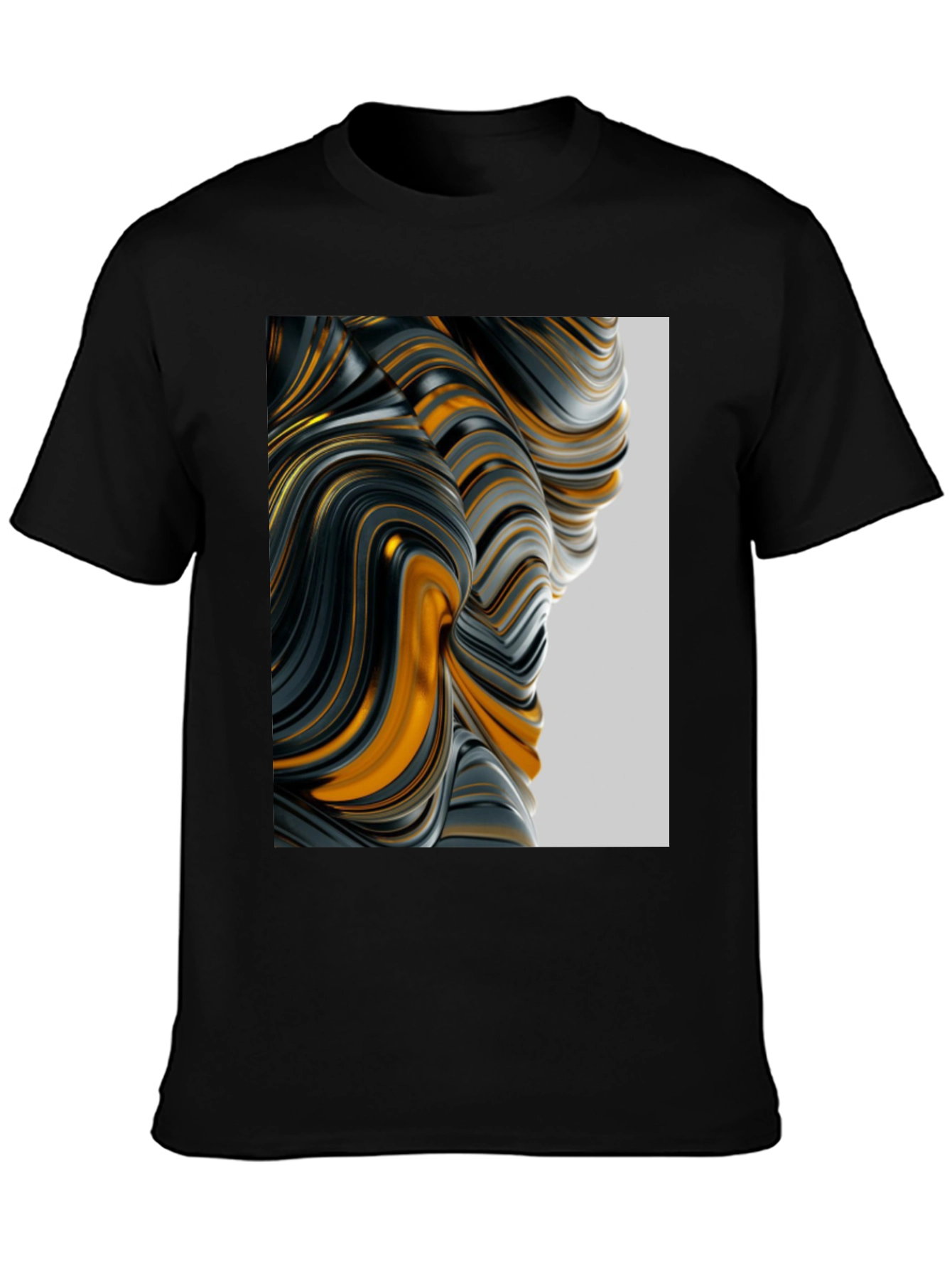 Abstract Swirl Graphic Tee - Modern Art Shirt