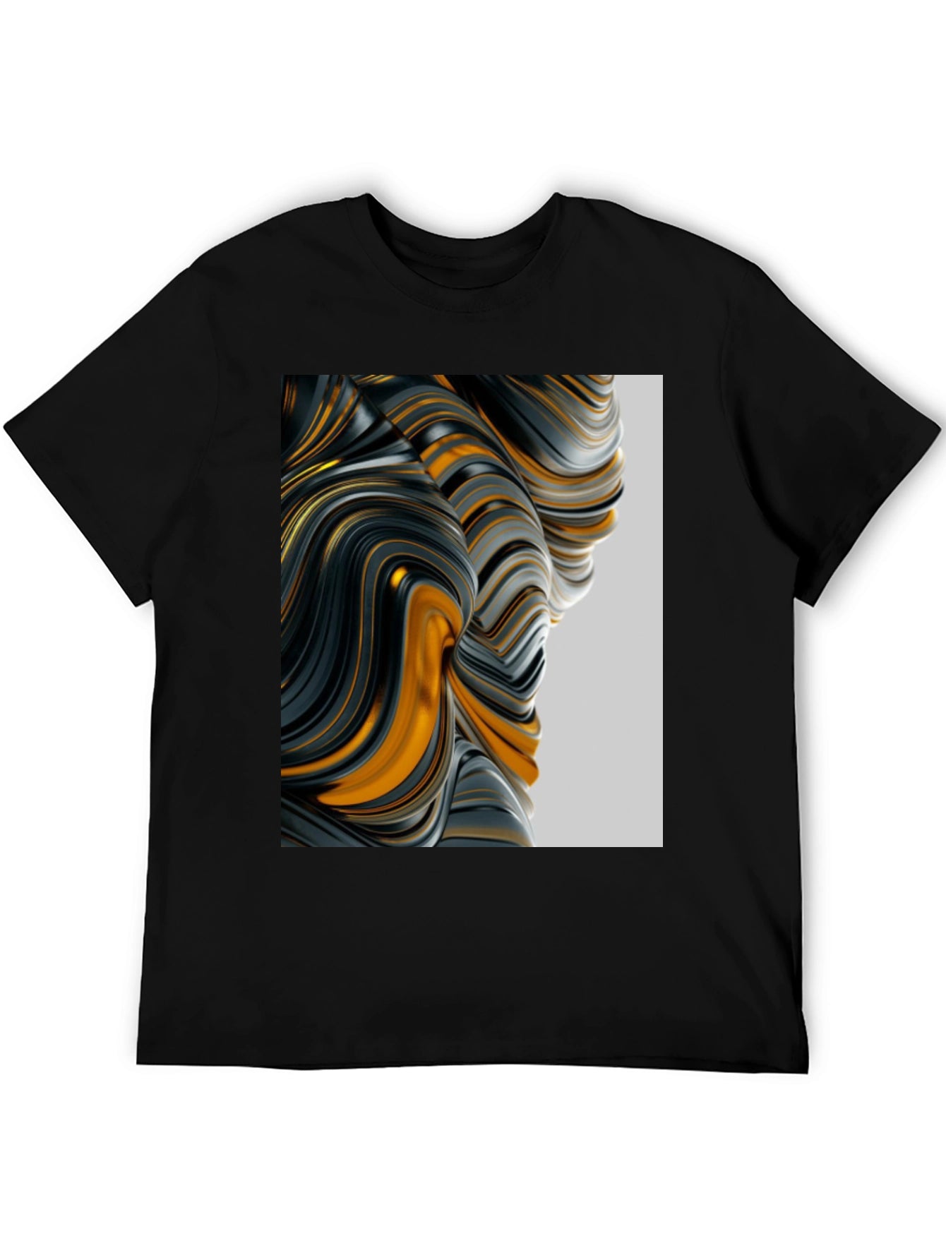 Abstract Swirl Graphic Tee - Modern Art Shirt