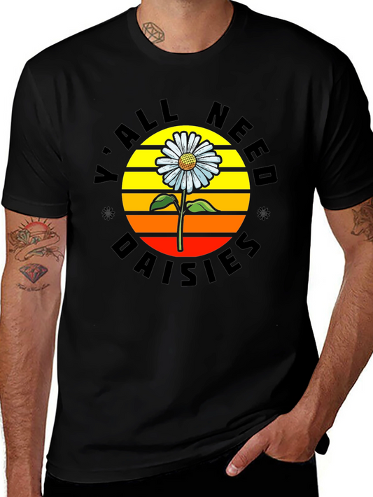 Yall Need Daisies Graphic Tee - Retro Style