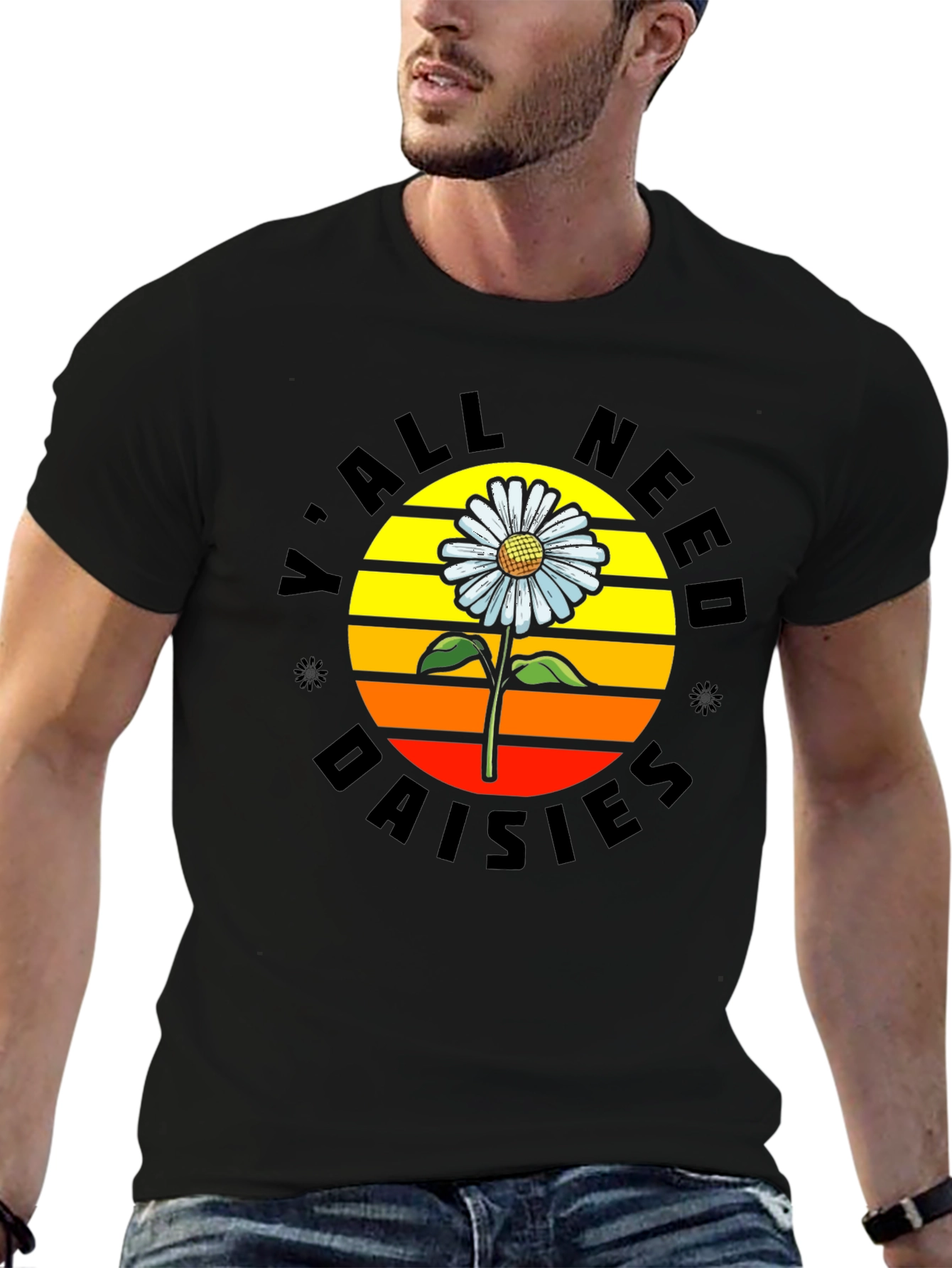 Yall Need Daisies Graphic Tee - Retro Style