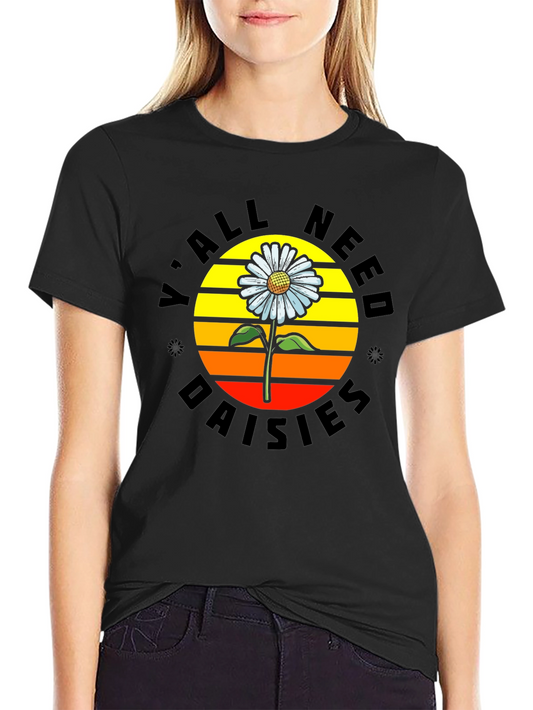 Yall Need Daisies Graphic Tee - Retro Style