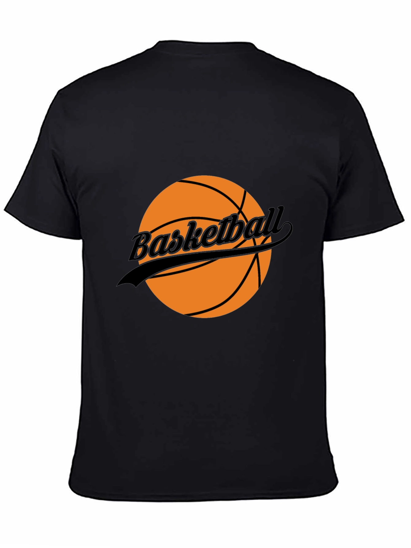 Basketball Graphic T-Shirt - Black Casual Tee