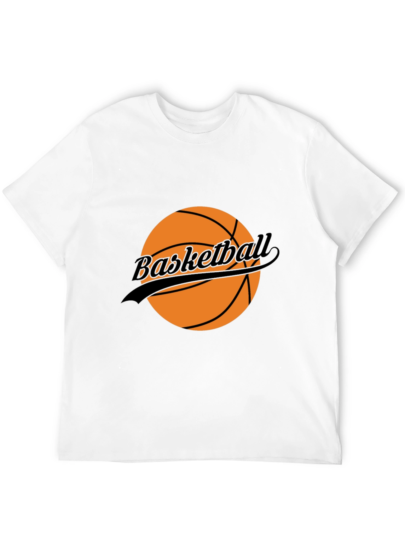 Basketball Graphic T-Shirt - Black Casual Tee