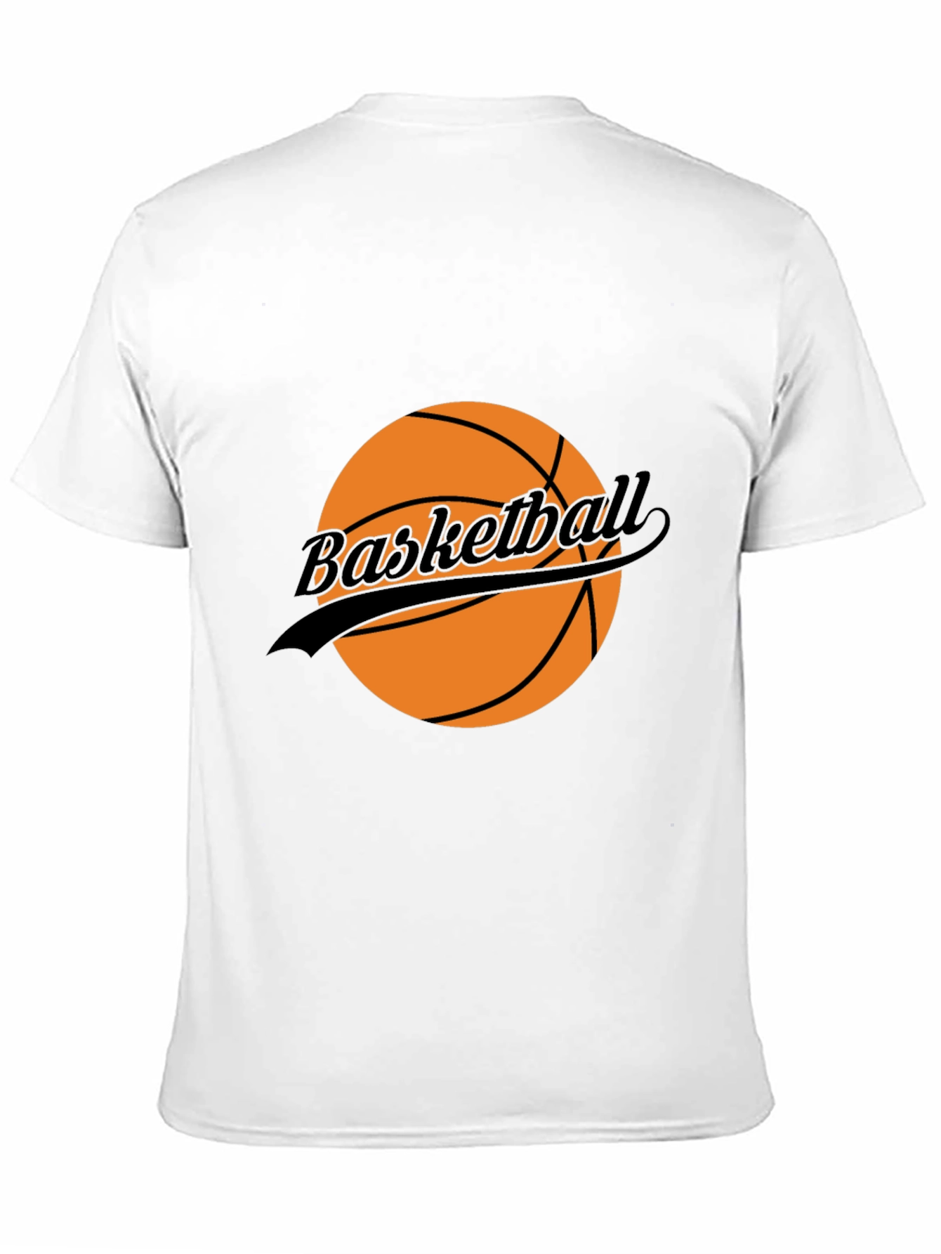 Basketball Graphic T-Shirt - Black Casual Tee