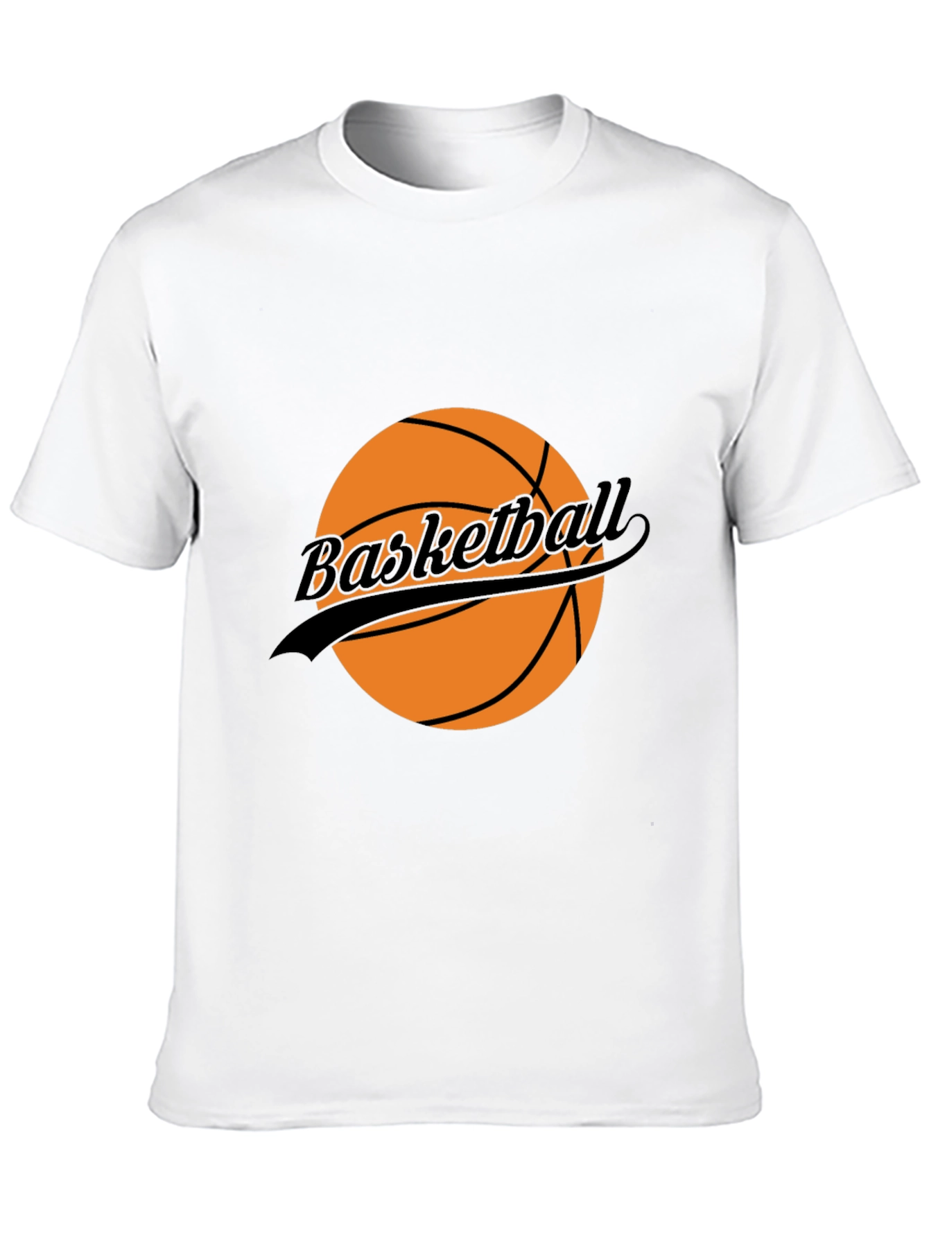 Basketball Graphic T-Shirt - Black Casual Tee