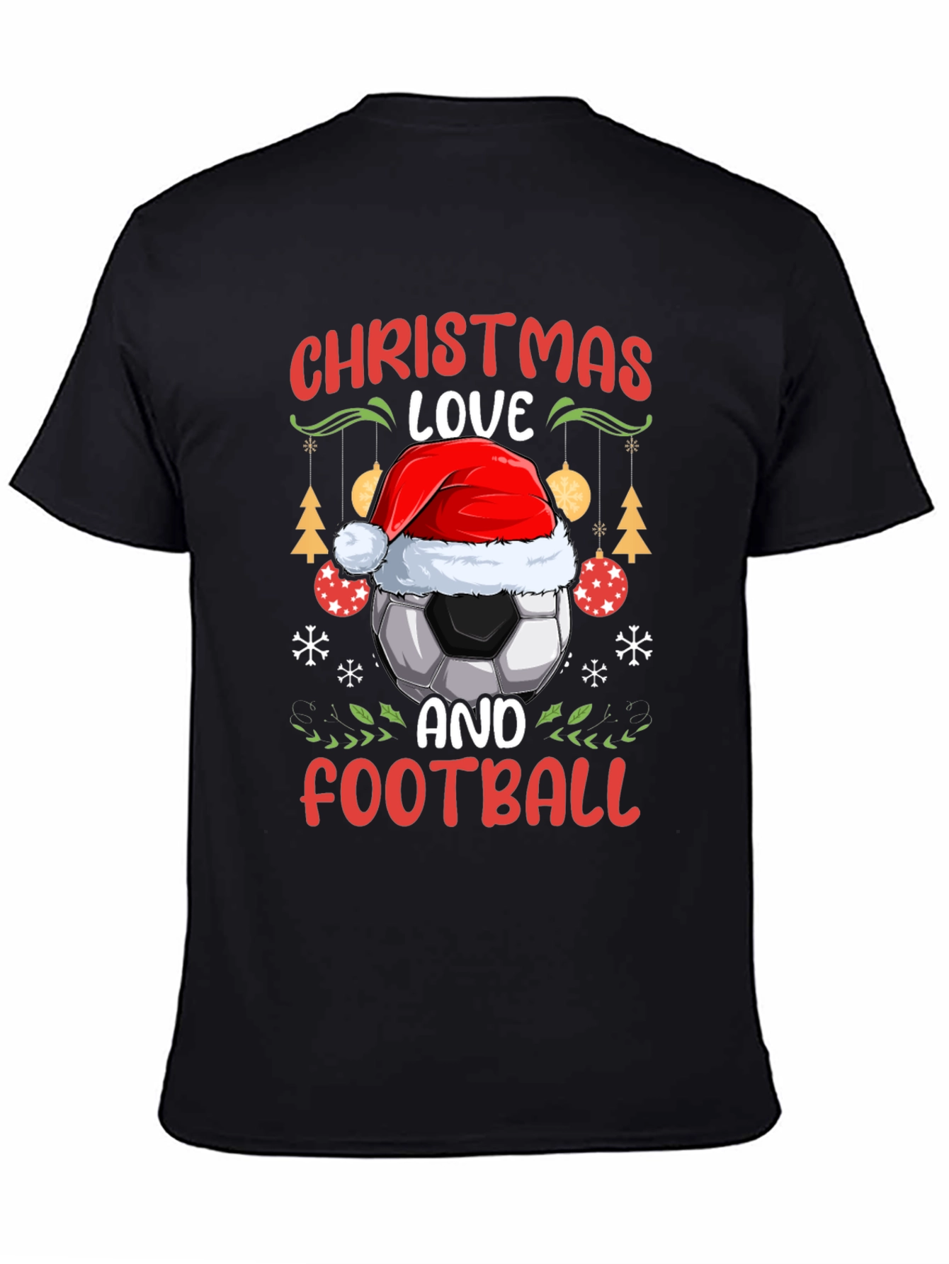 Christmas Love and Football T-Shirt