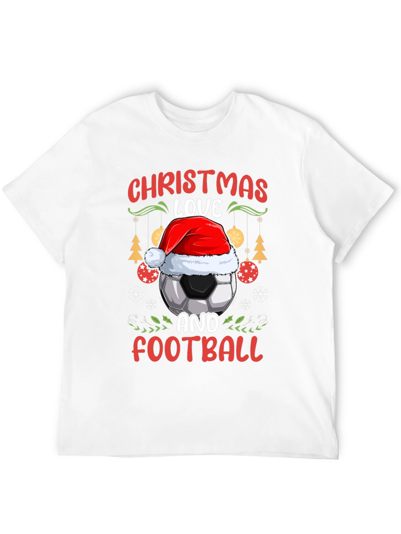 Christmas Love and Football T-Shirt