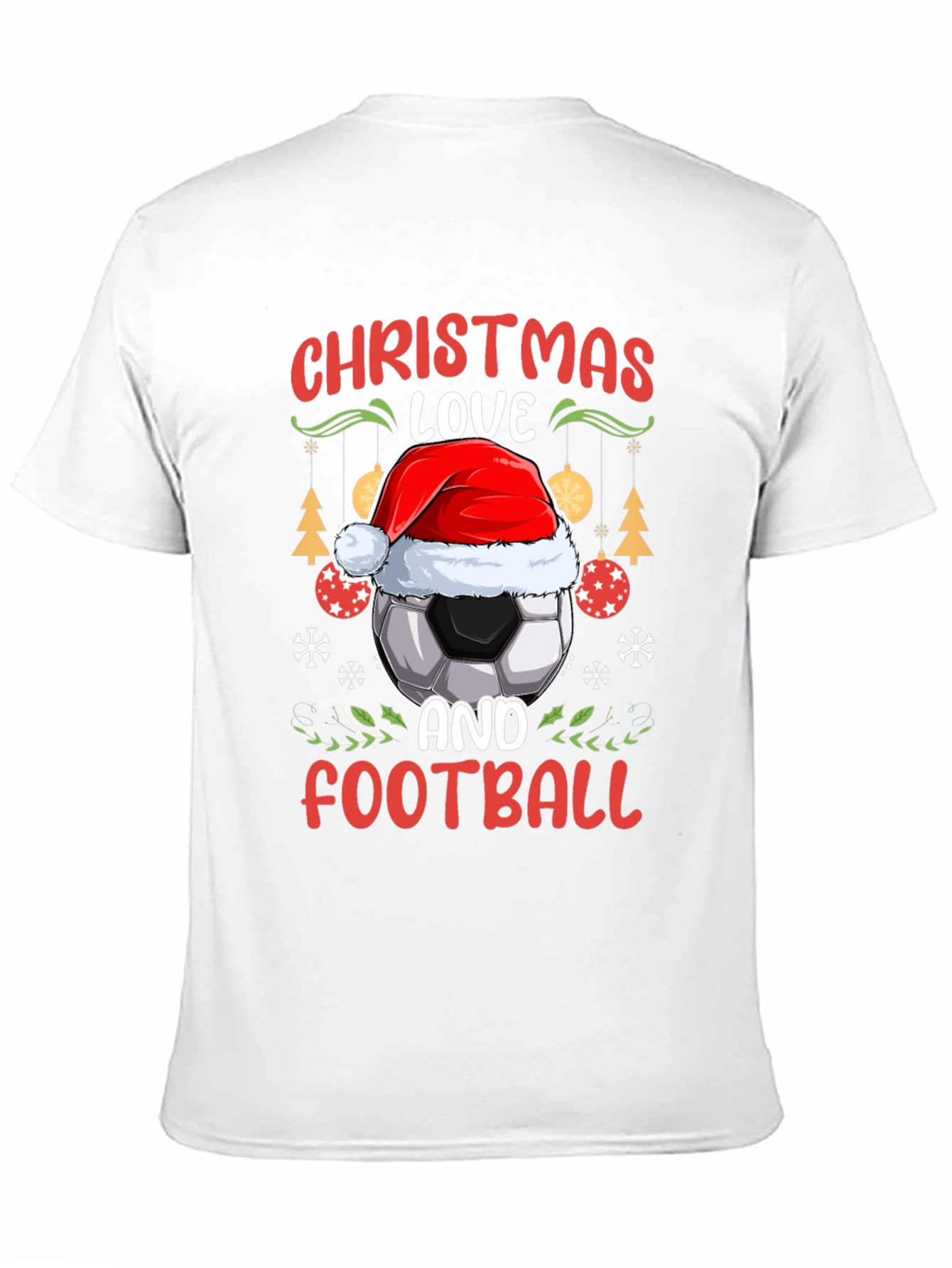 Christmas Love and Football T-Shirt