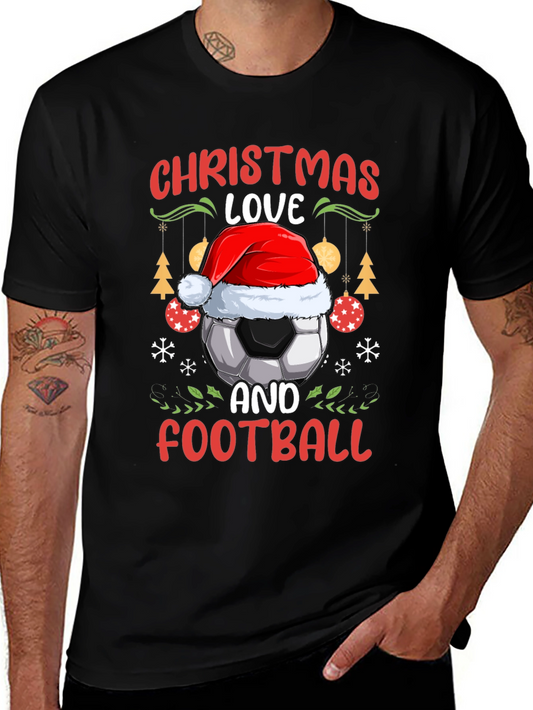 Christmas Love and Football T-Shirt