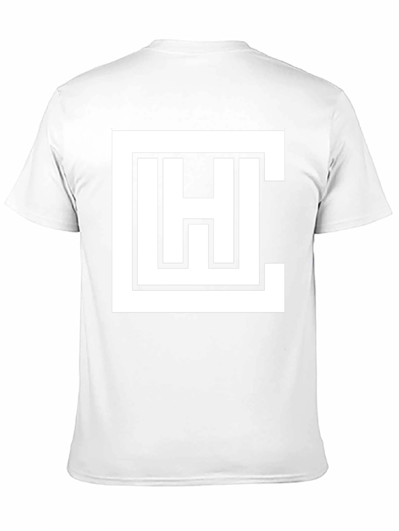 Geometric Logo Graphic Tee - Black Cotton Blend