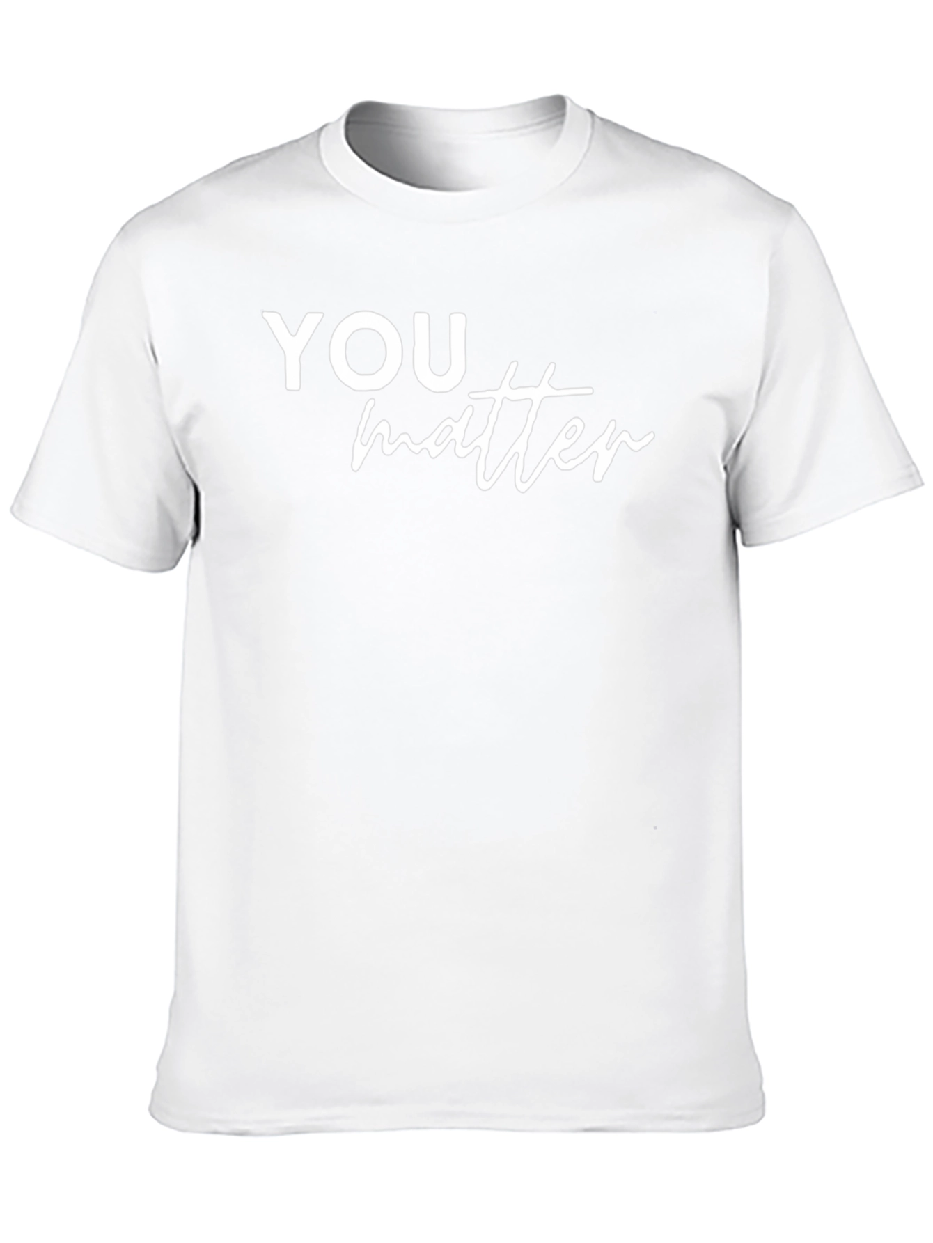 You Matter Graphic Tee - Motivational Black T-Shirt