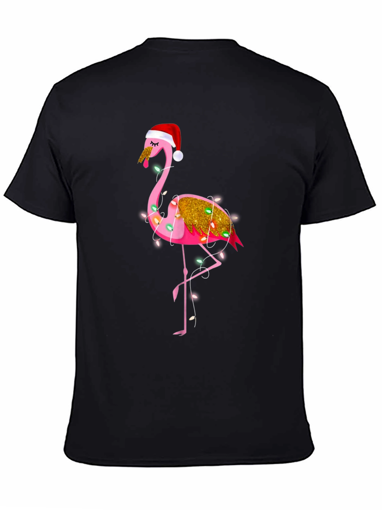 Christmas Flamingo T-Shirt Holiday Tee