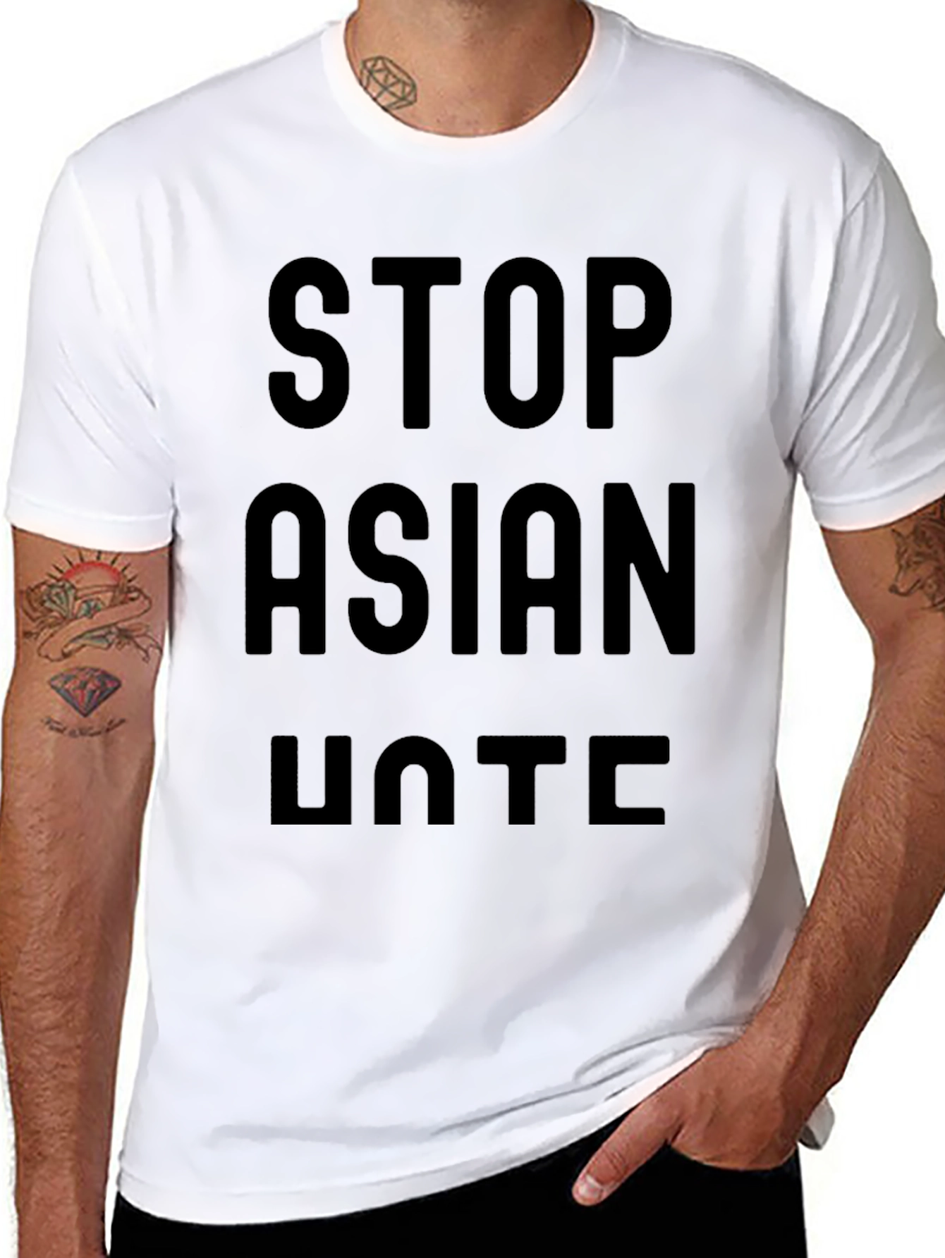 Stop Asian Hate T-Shirt - Black Activism Tee