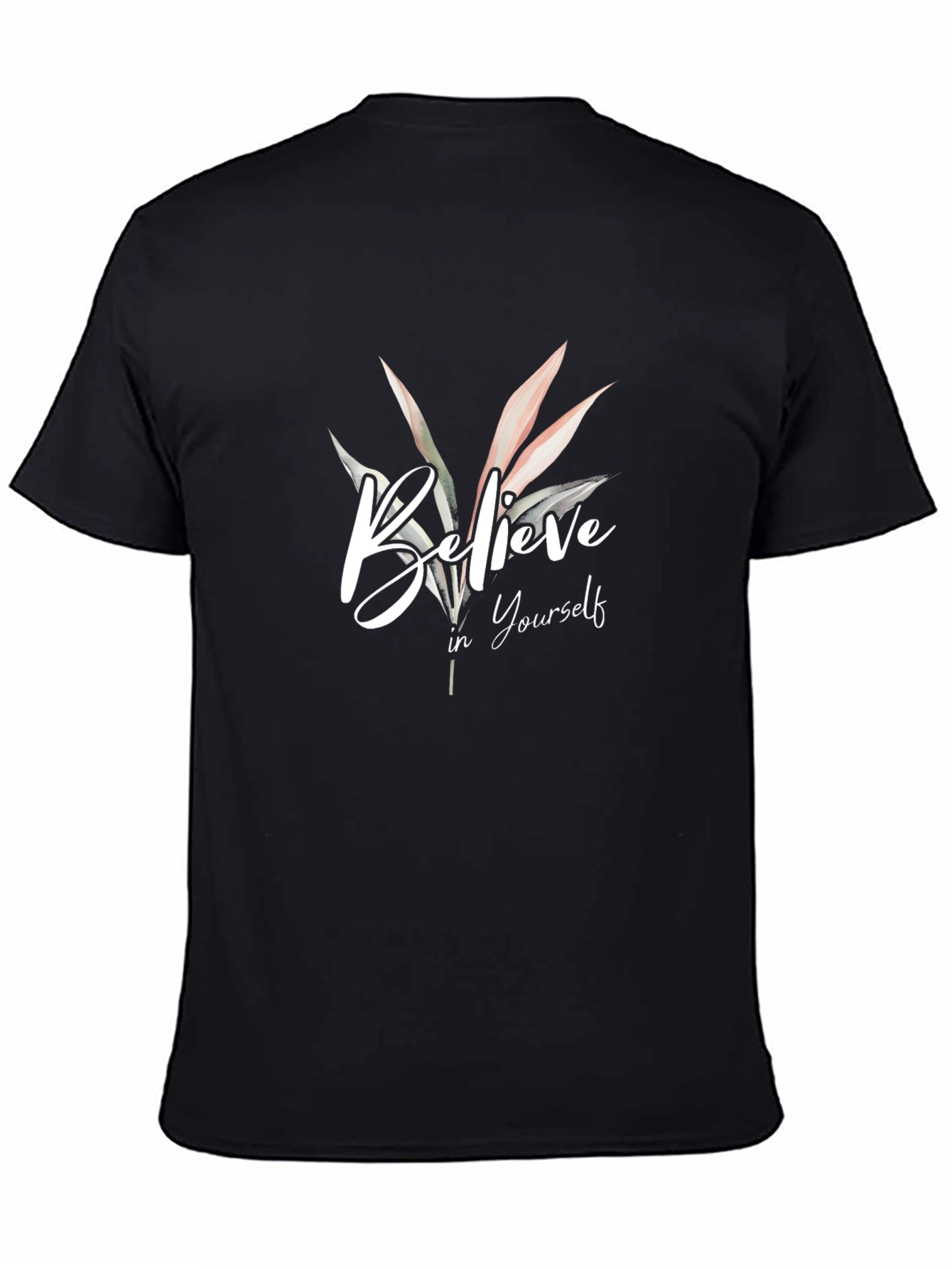 Believe In Yourself Graphic Tee - Black