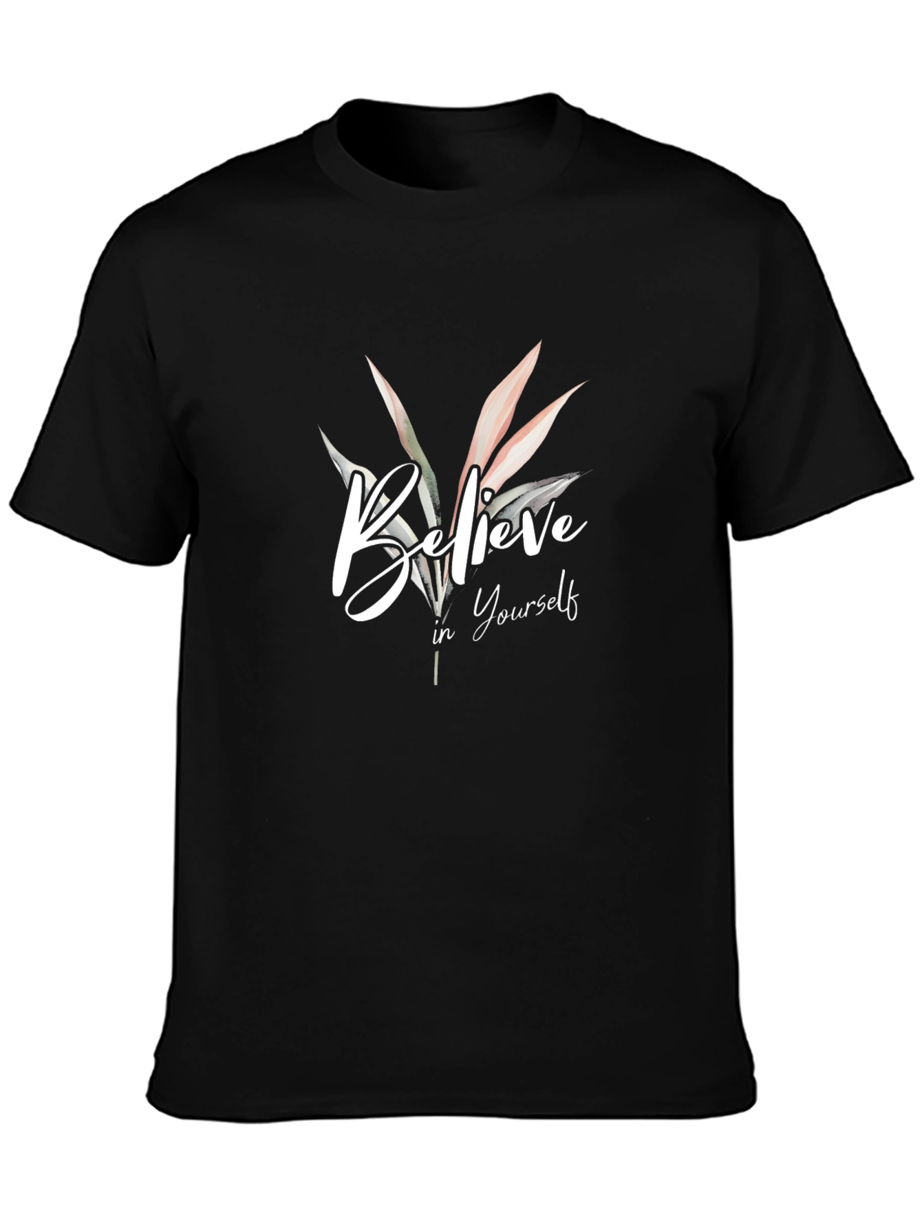 Believe In Yourself Graphic Tee - Black