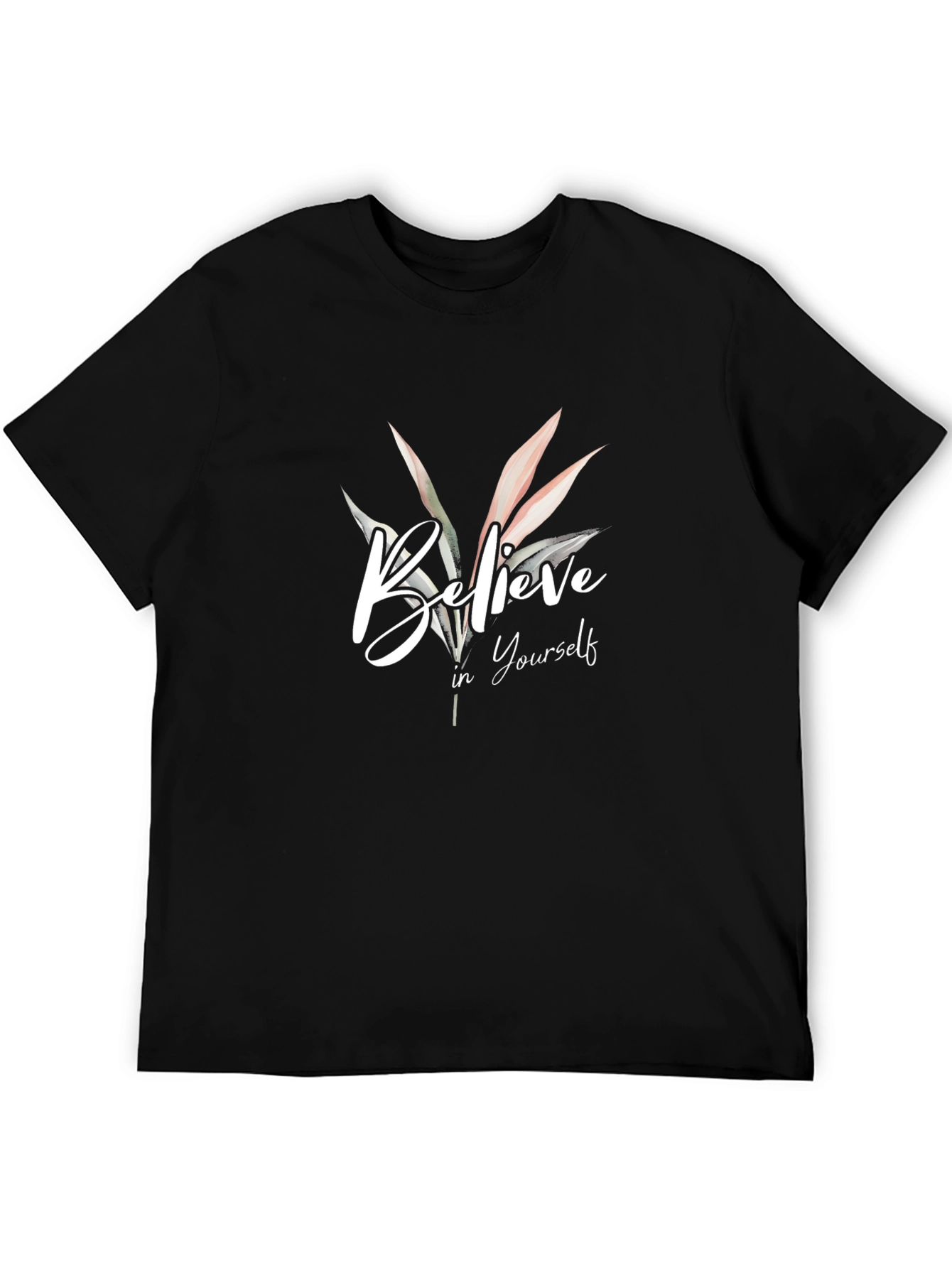 Believe In Yourself Graphic Tee - Black