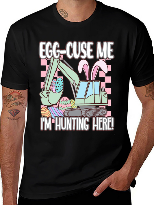 Egg-Cuse Me Easter Excavator T-Shirt