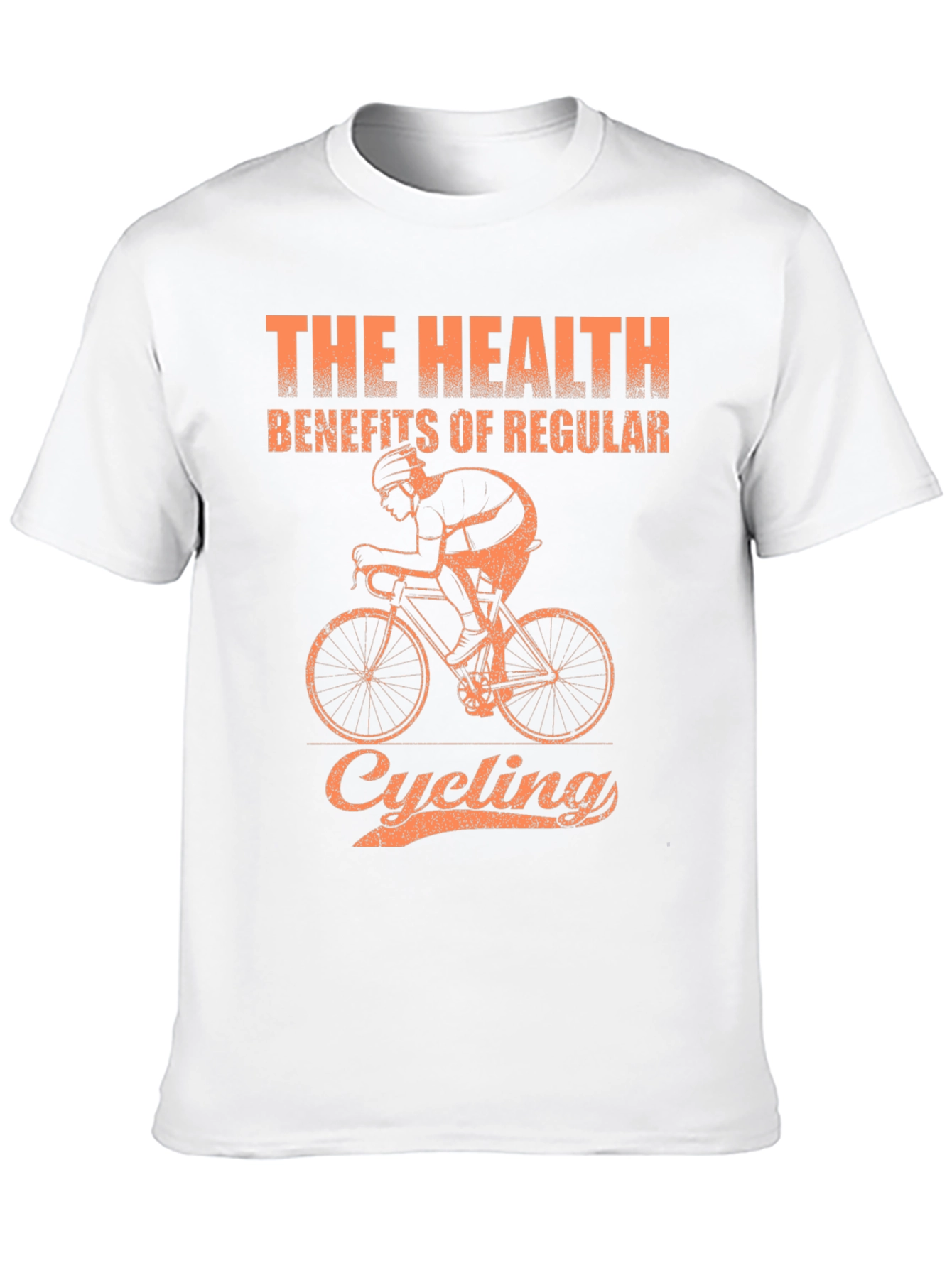 Cycling Health Benefits Graphic Tee - Black Cotton T-Shirt