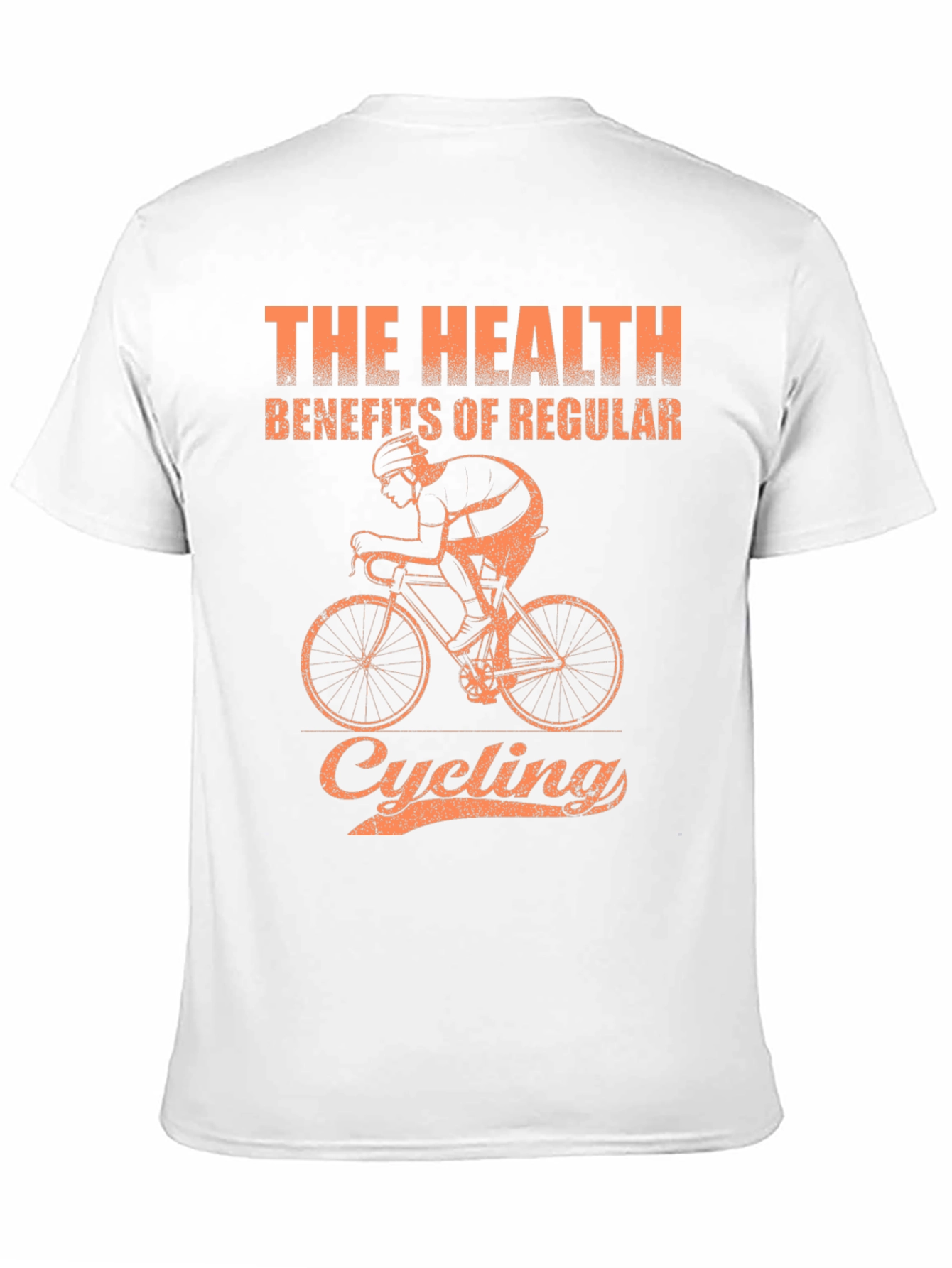 Cycling Health Benefits Graphic Tee - Black Cotton T-Shirt