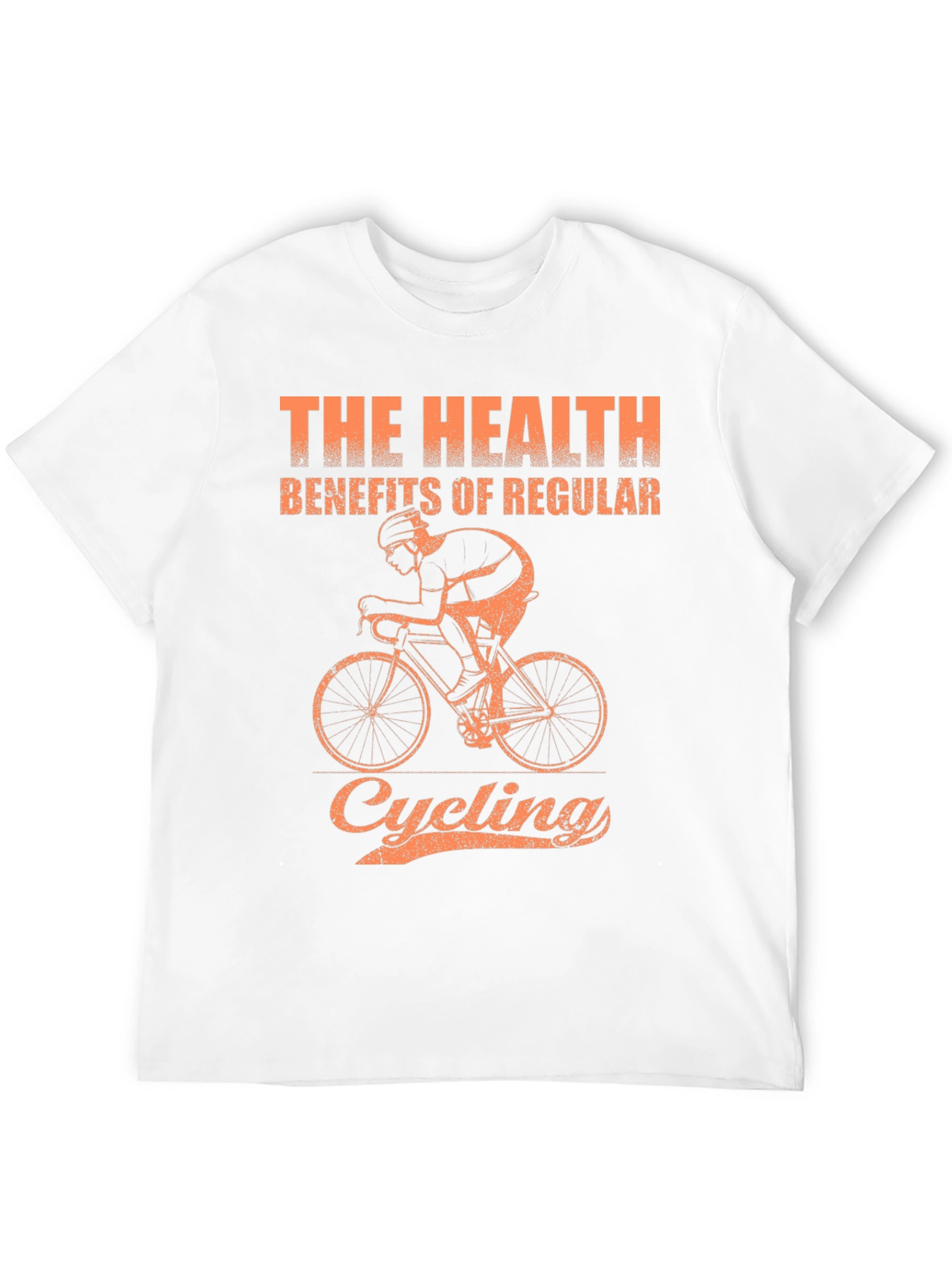 Cycling Health Benefits Graphic Tee - Black Cotton T-Shirt