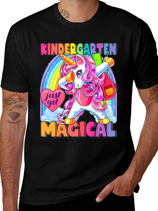 Kindergarten Unicorn Dabbing T-Shirt