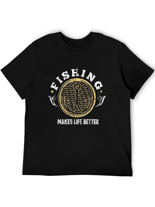 Fishing Makes Life Better Graphic T-Shirt