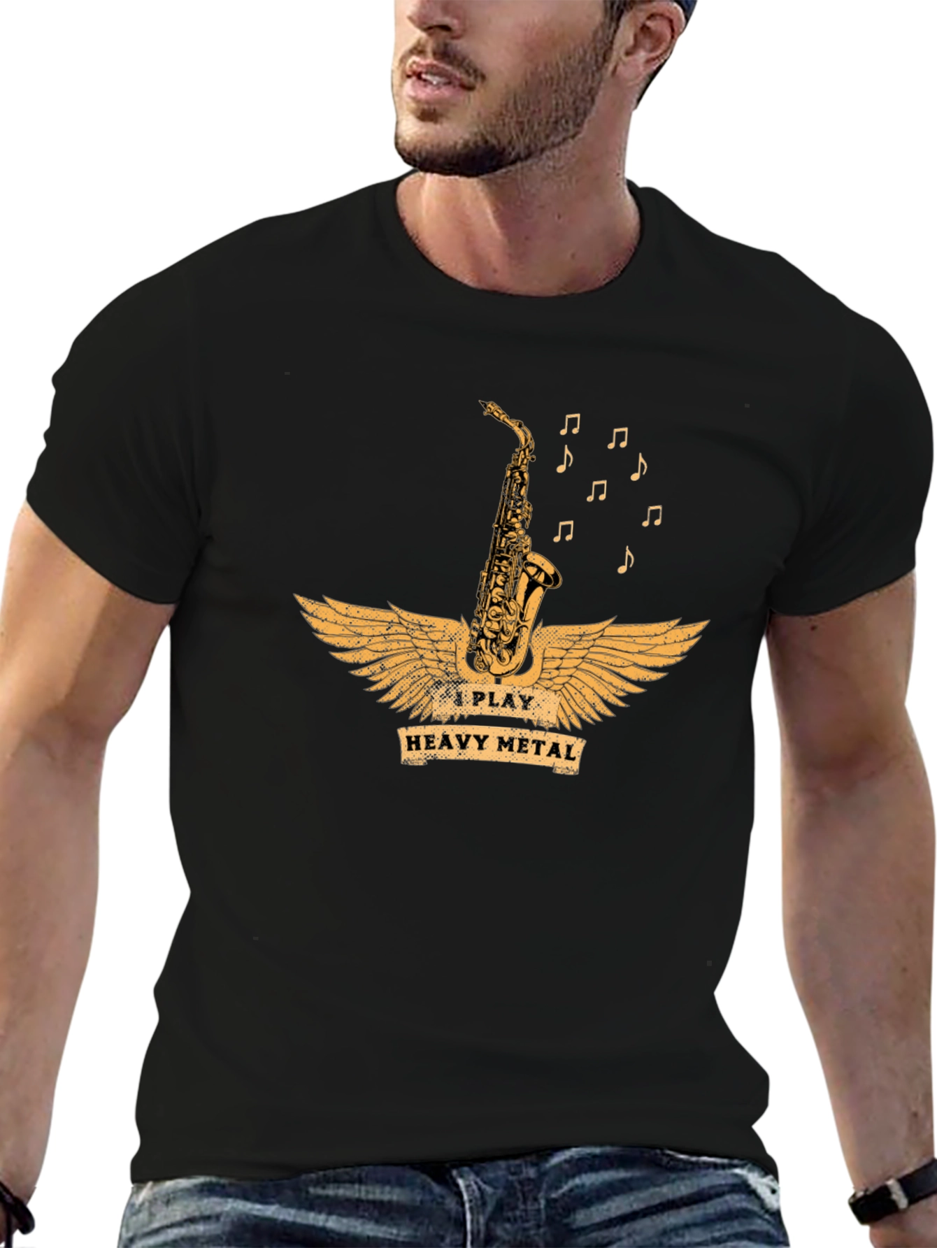 I Play Heavy Metal Saxophone T-Shirt