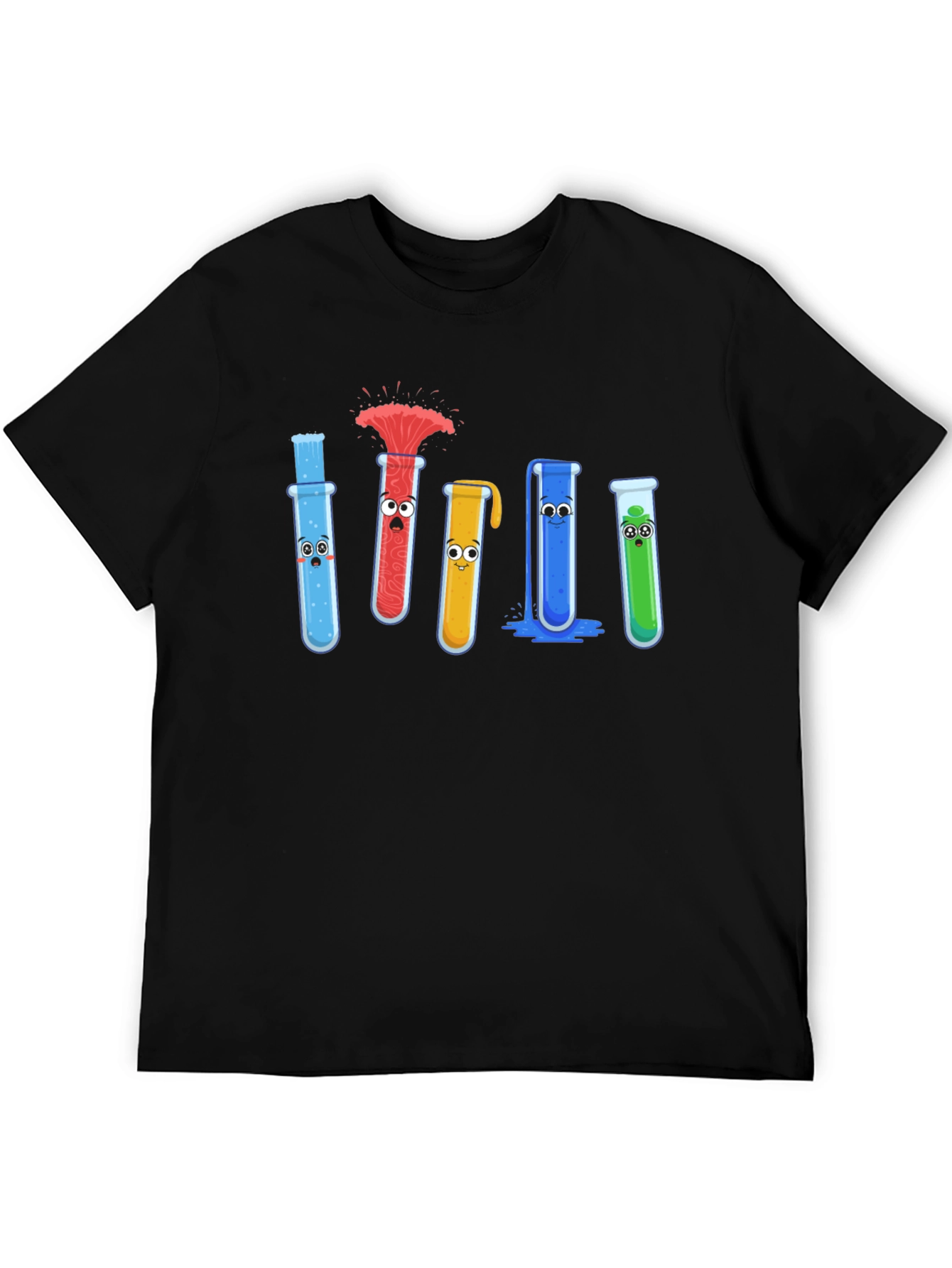 Science Beaker Cartoon Graphic Tee