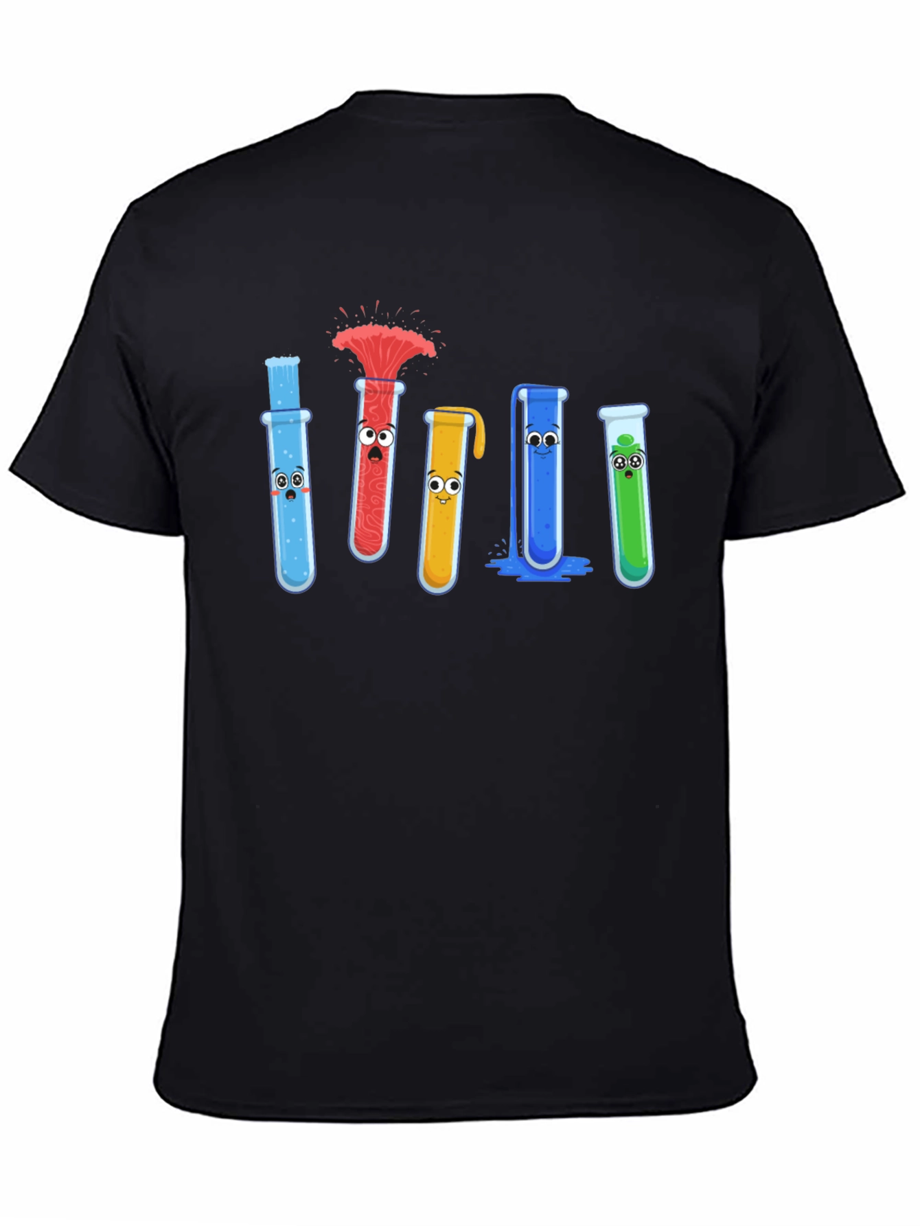 Science Beaker Cartoon Graphic Tee