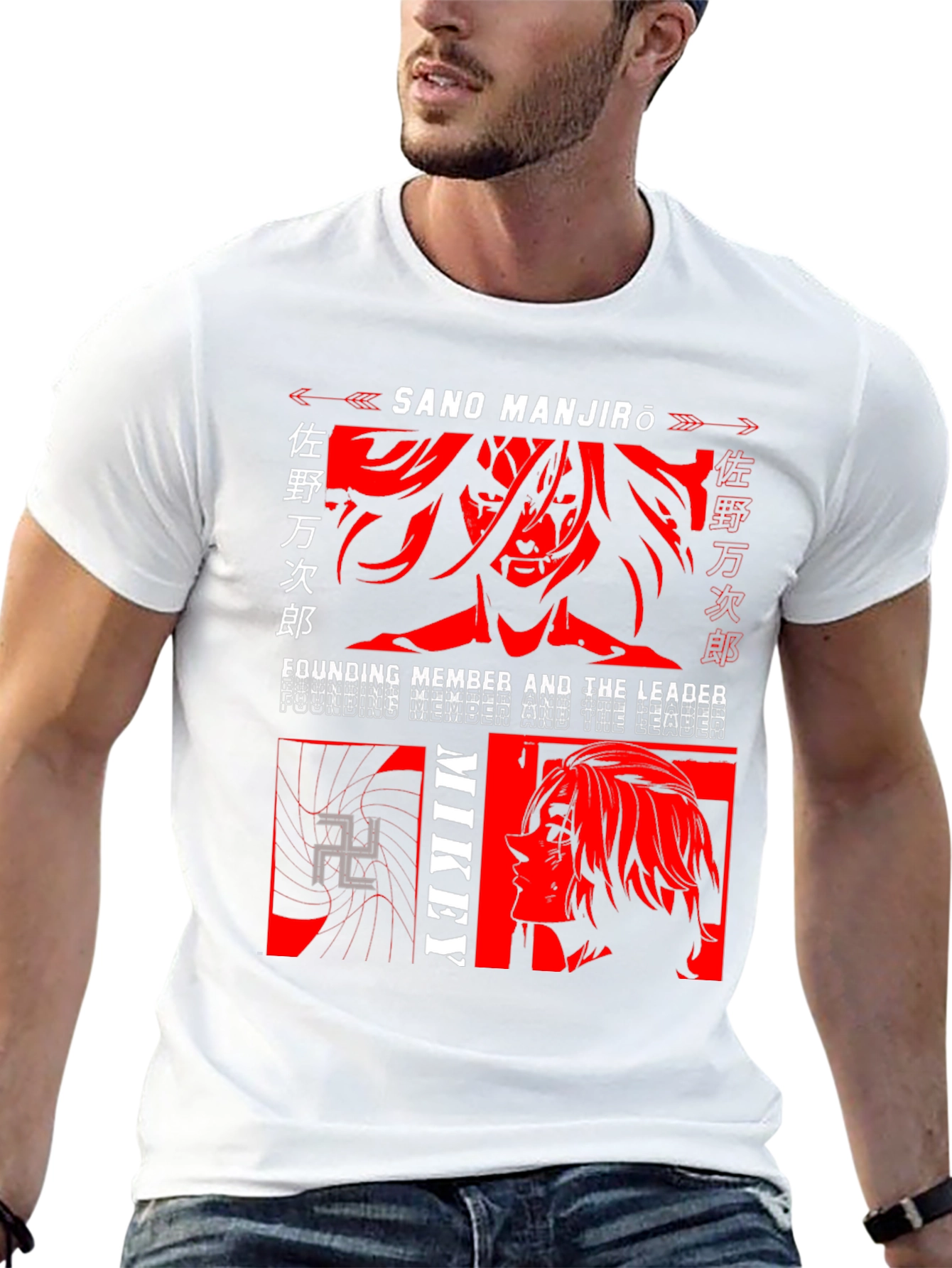 Sano Manjiro Anime T-Shirt - Mikey Founding Member