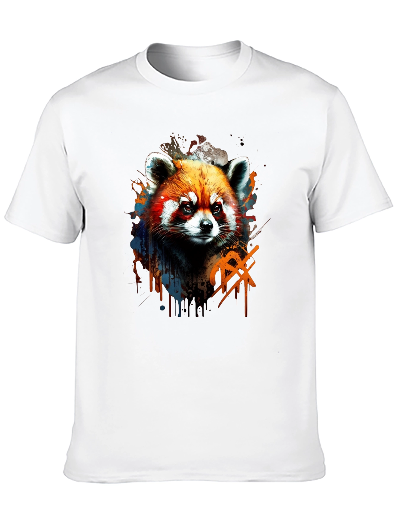Red Panda Graphic Tee - Cool Animal Print Shirt