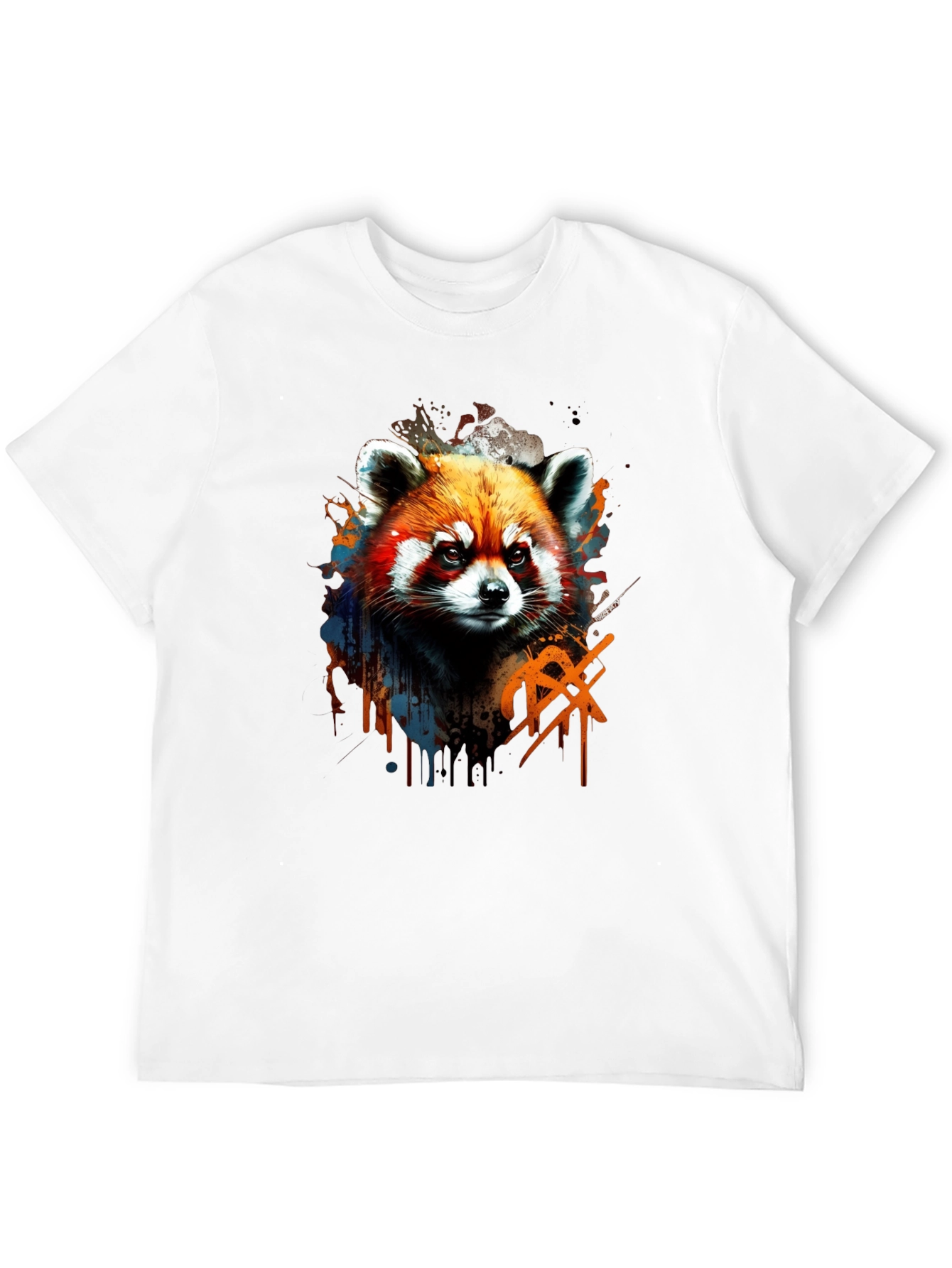 Red Panda Graphic Tee - Cool Animal Print Shirt