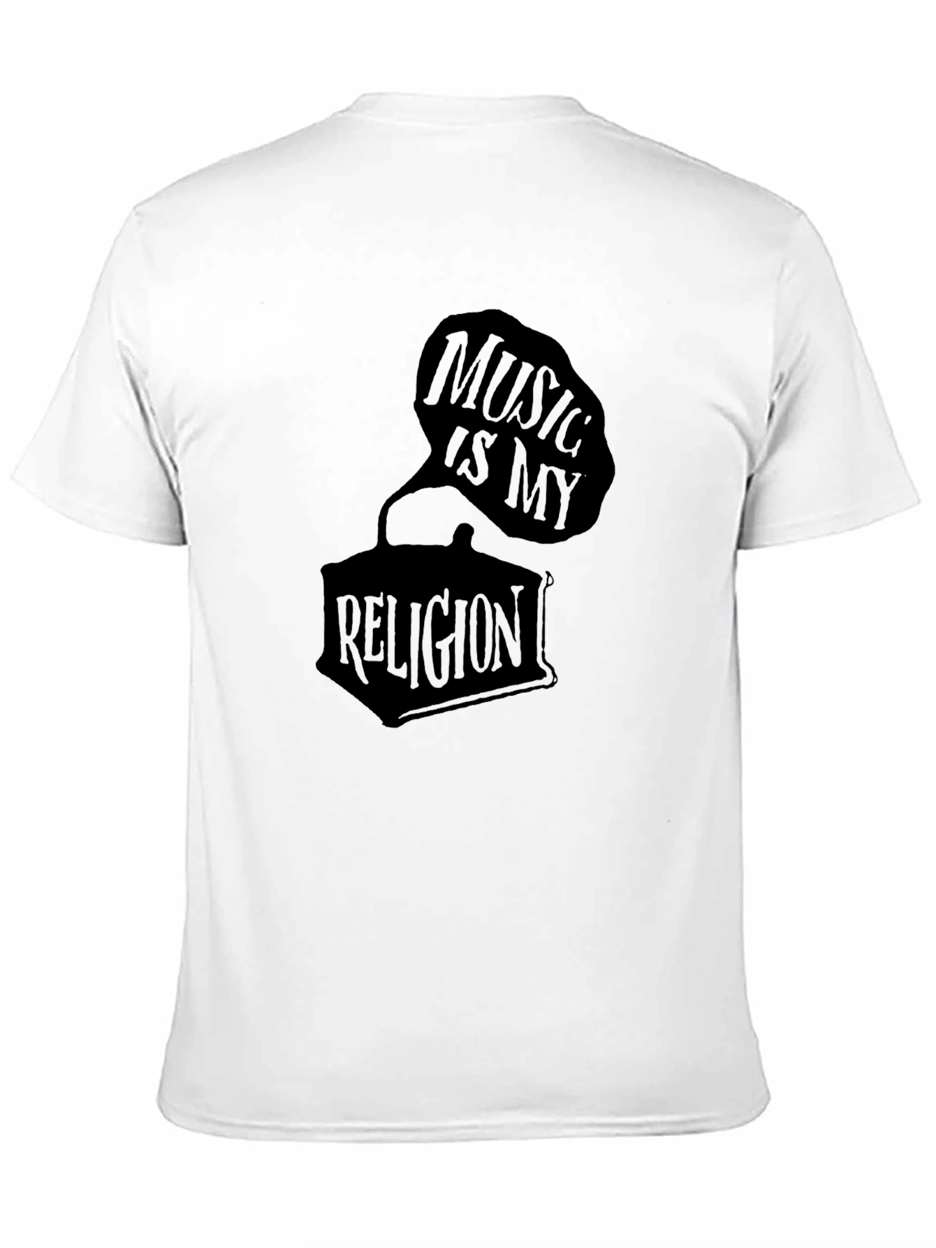 Music is My Religion T-Shirt - Classic Black Tee
