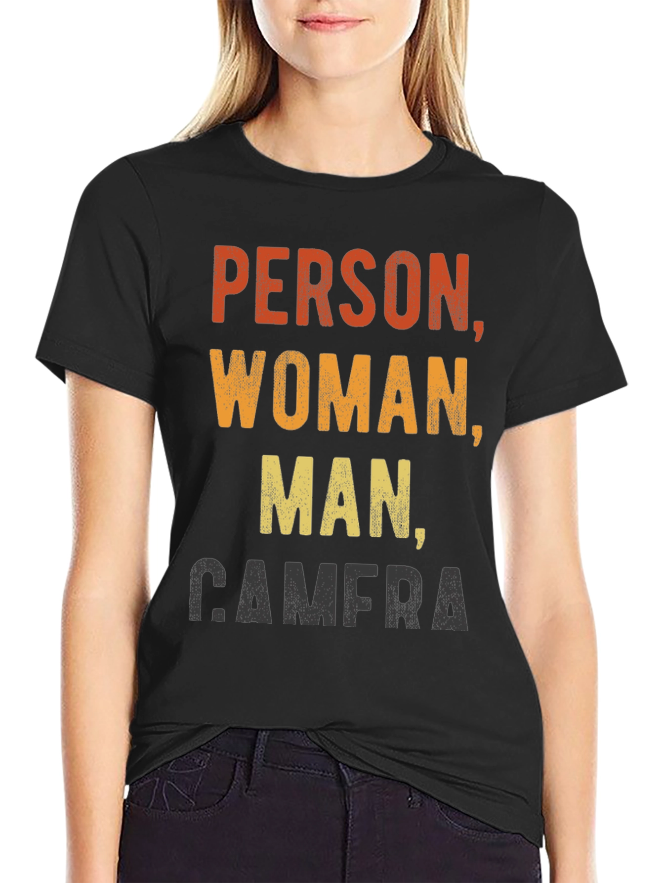 Person Woman Man Camera Funny T-Shirt
