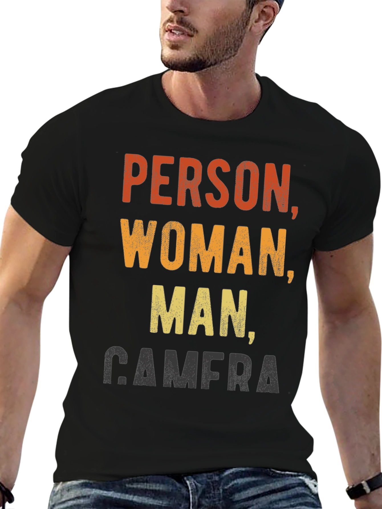 Person Woman Man Camera Funny T-Shirt