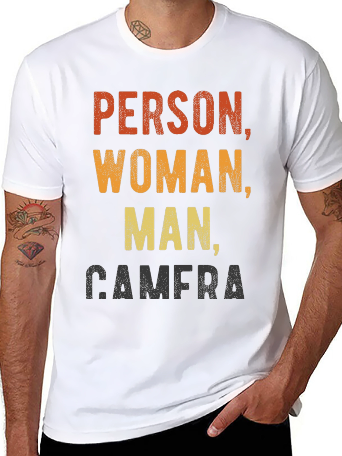Person Woman Man Camera Funny T-Shirt