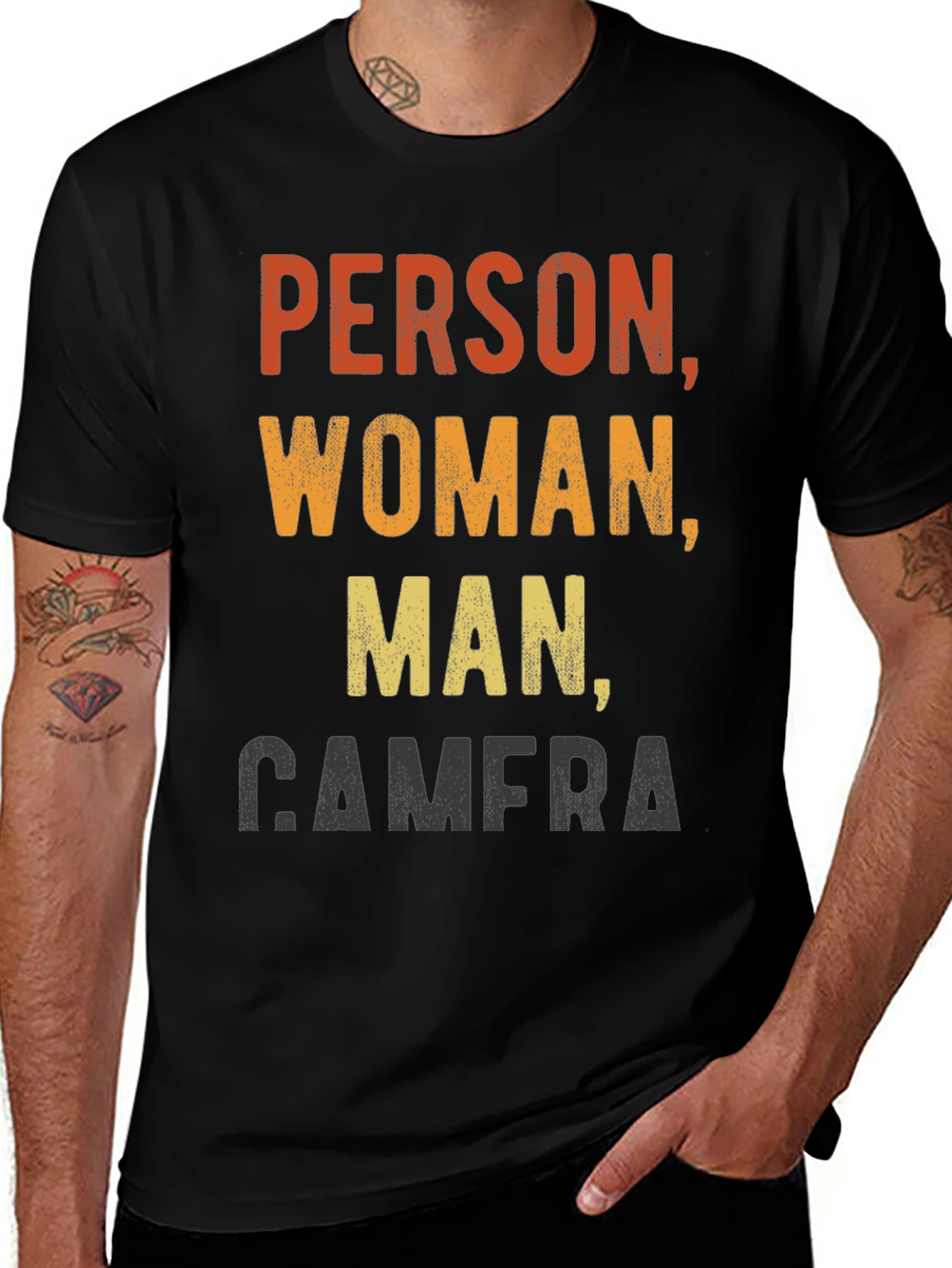 Person Woman Man Camera Funny T-Shirt