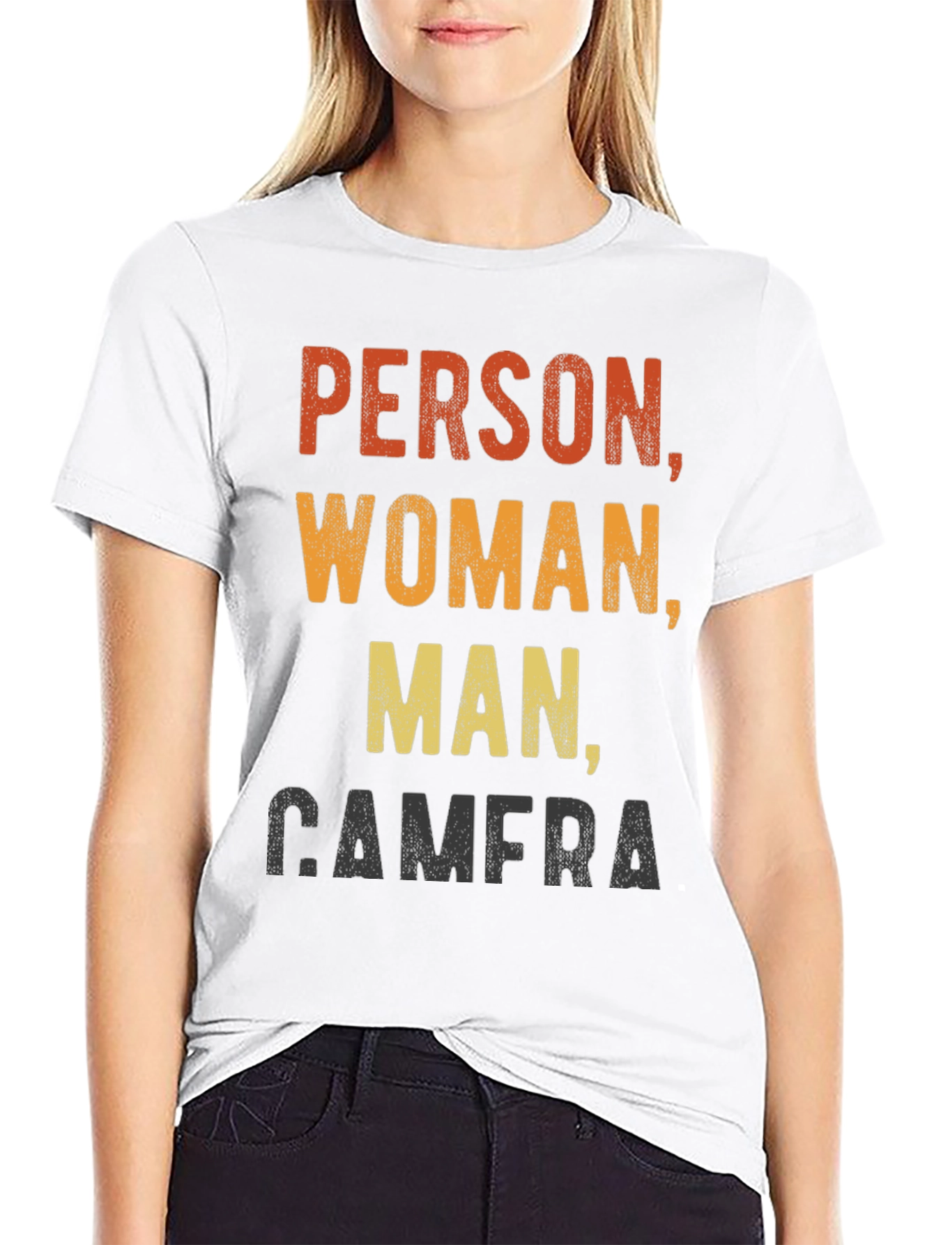 Person Woman Man Camera Funny T-Shirt