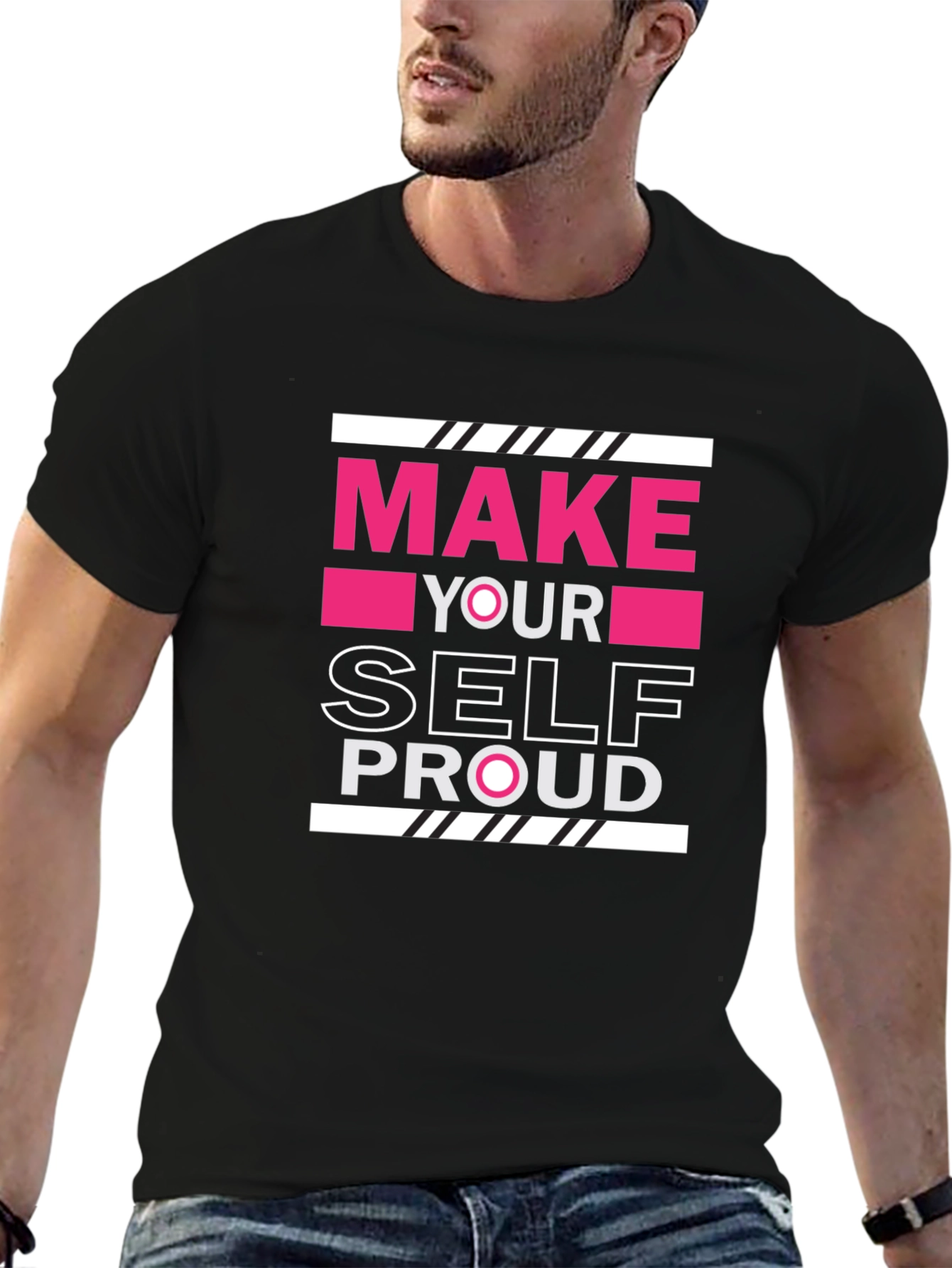 Motivational Graphic Tee - Make Yourself Proud