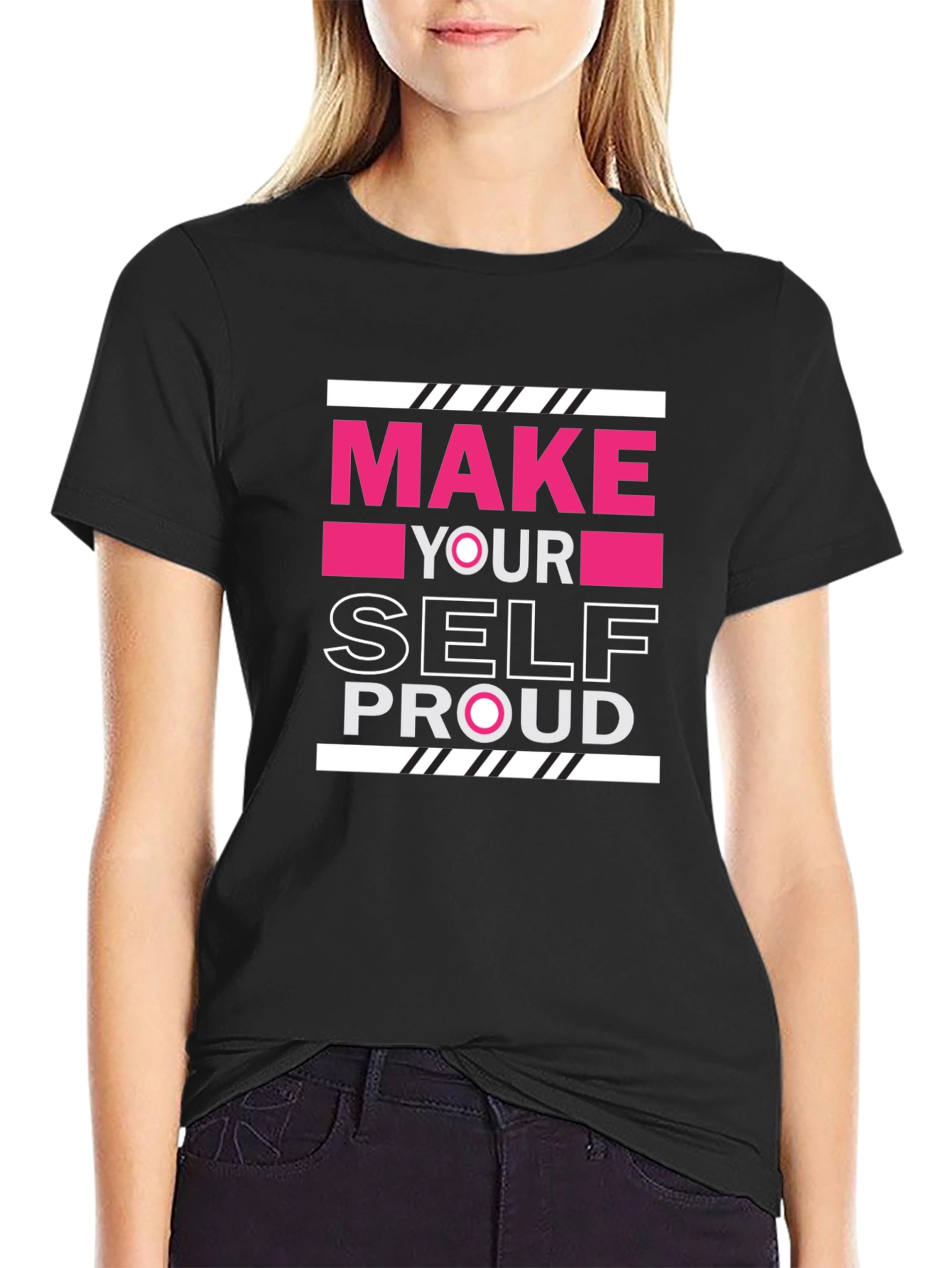 Motivational Graphic Tee - Make Yourself Proud