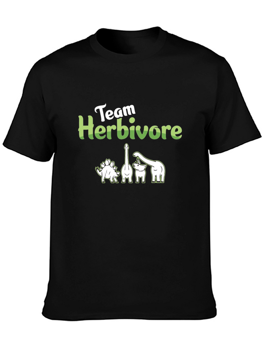 Team Herbivore Dinosaur Graphic T-Shirt