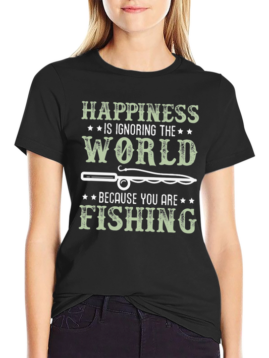 Happiness is Fishing T-Shirt - Anglers Dream!