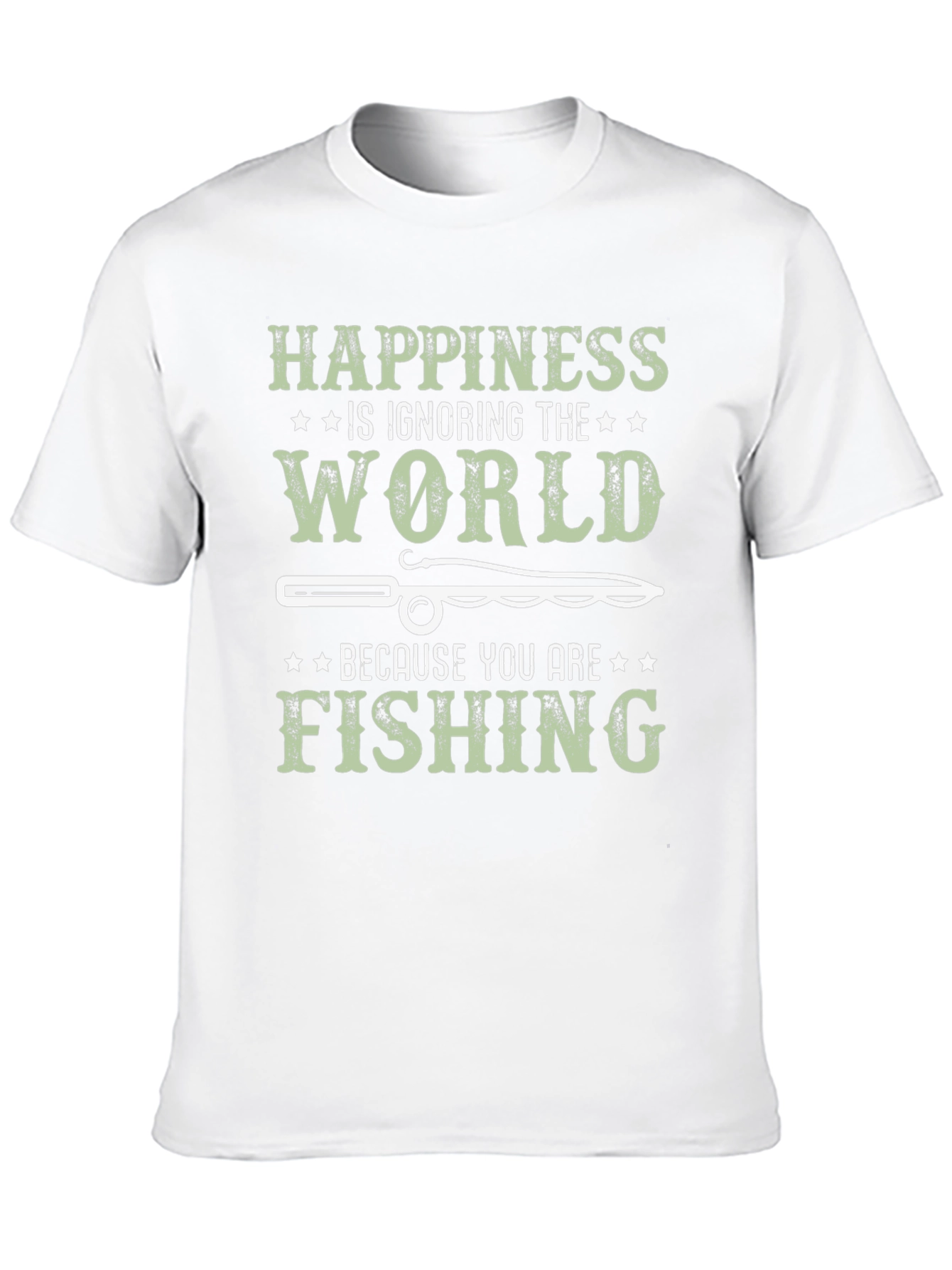 Happiness is Fishing T-Shirt - Anglers Dream!
