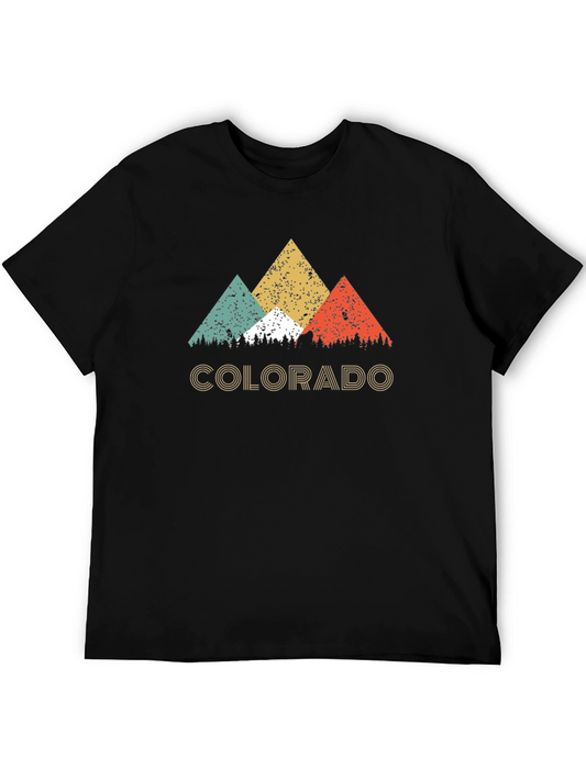 Colorado Mountain Graphic Tee - Retro Style