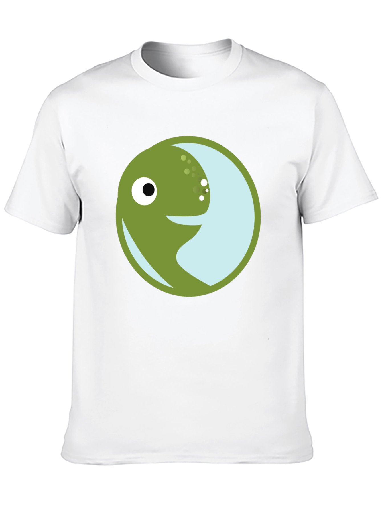 Smiling Circle Graphic T-Shirt - Black
